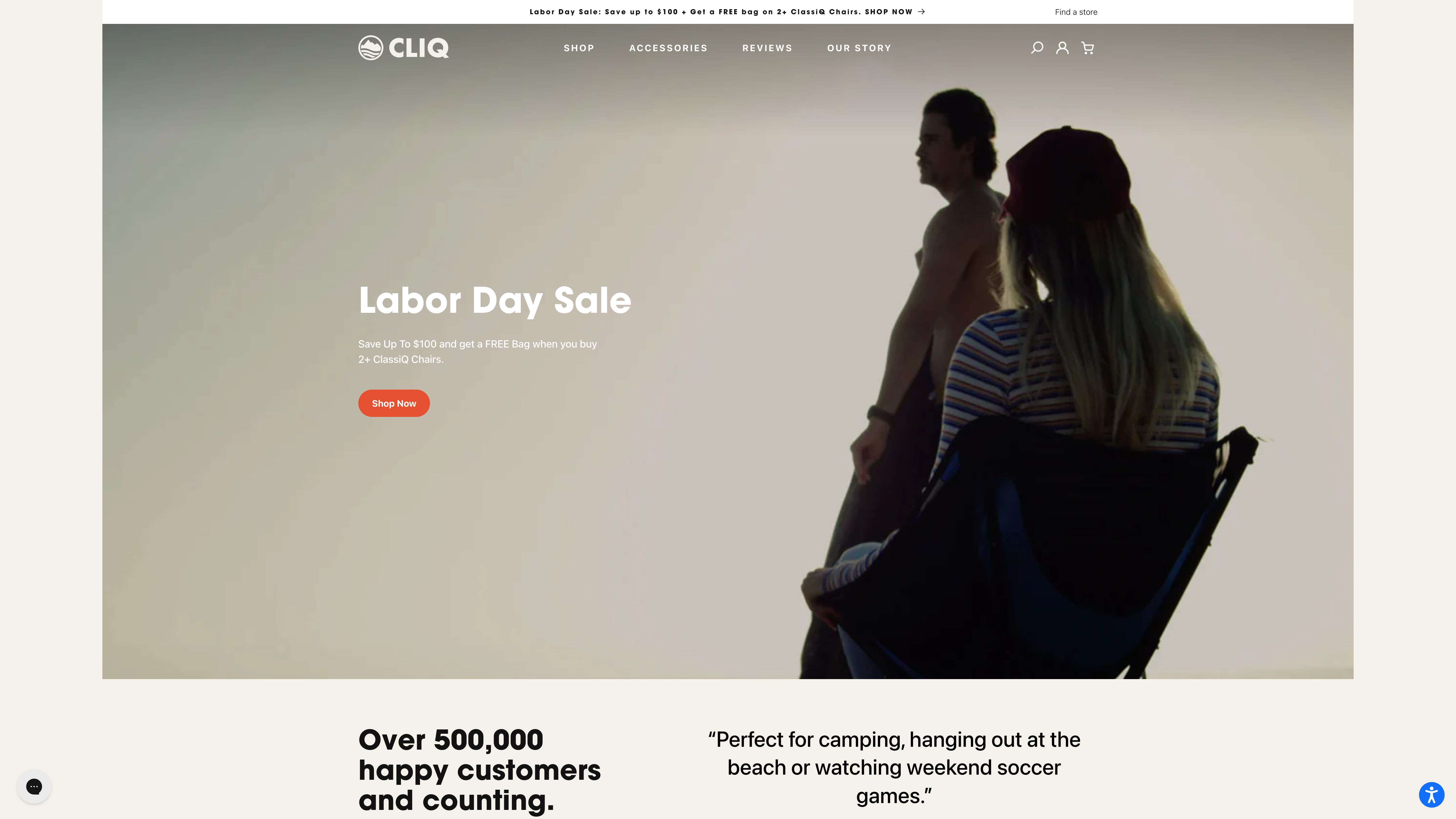 Shopify Plus CLIQ Chair Landing Page Build screenshot 6
