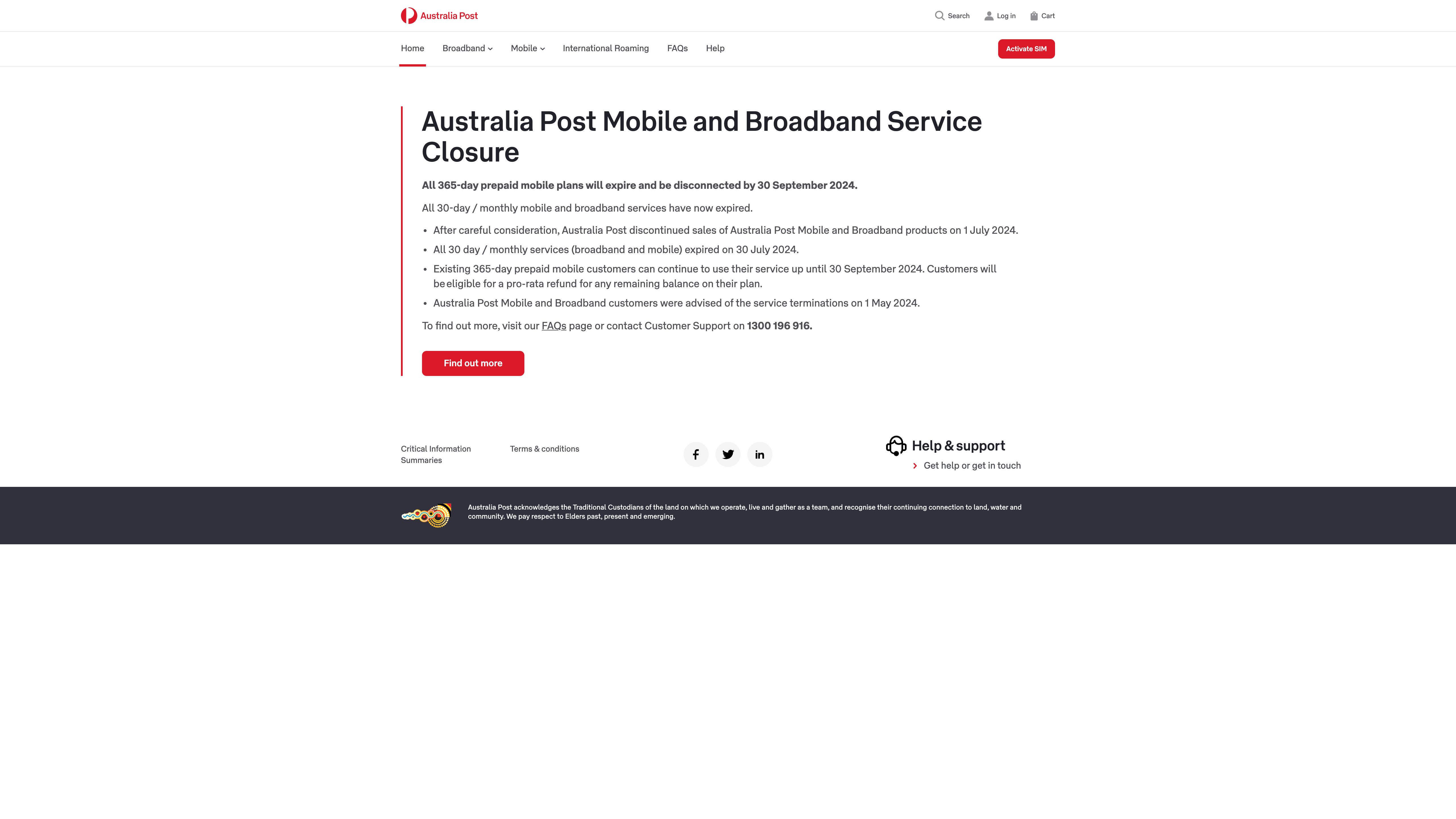 Australia Post Mobile and Broadband screenshot 2