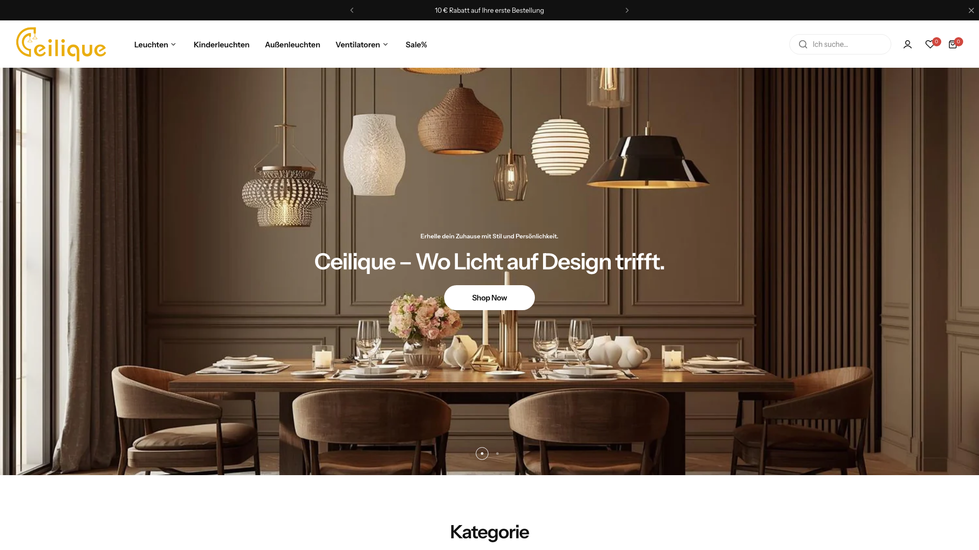 Light website