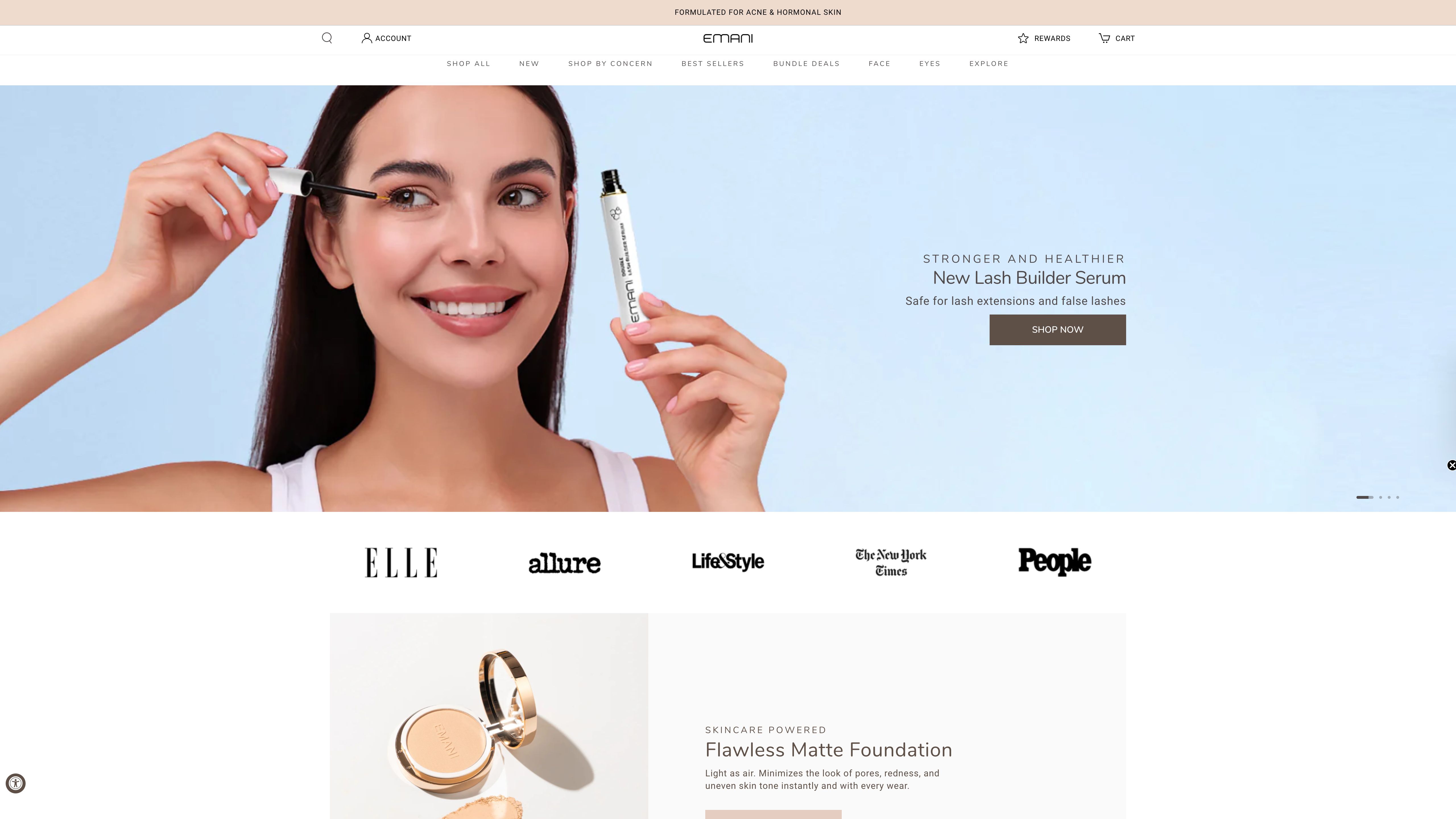 Shopify Website Redesign for Emani screenshot 5
