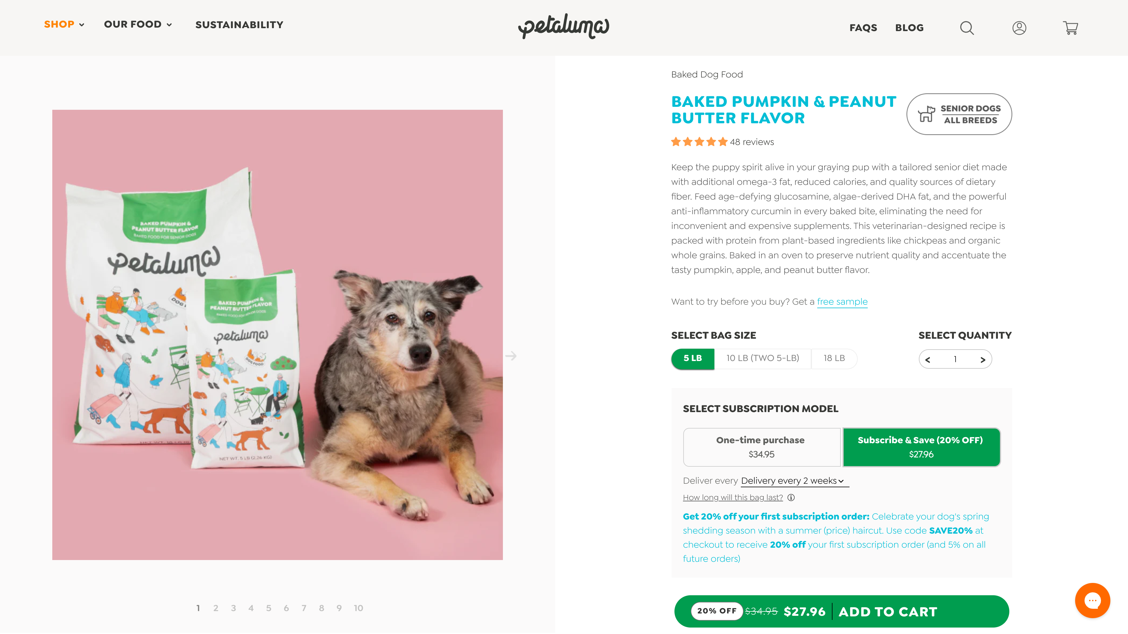 Feed Petaluma- Pet care Shopify store development  screenshot 5