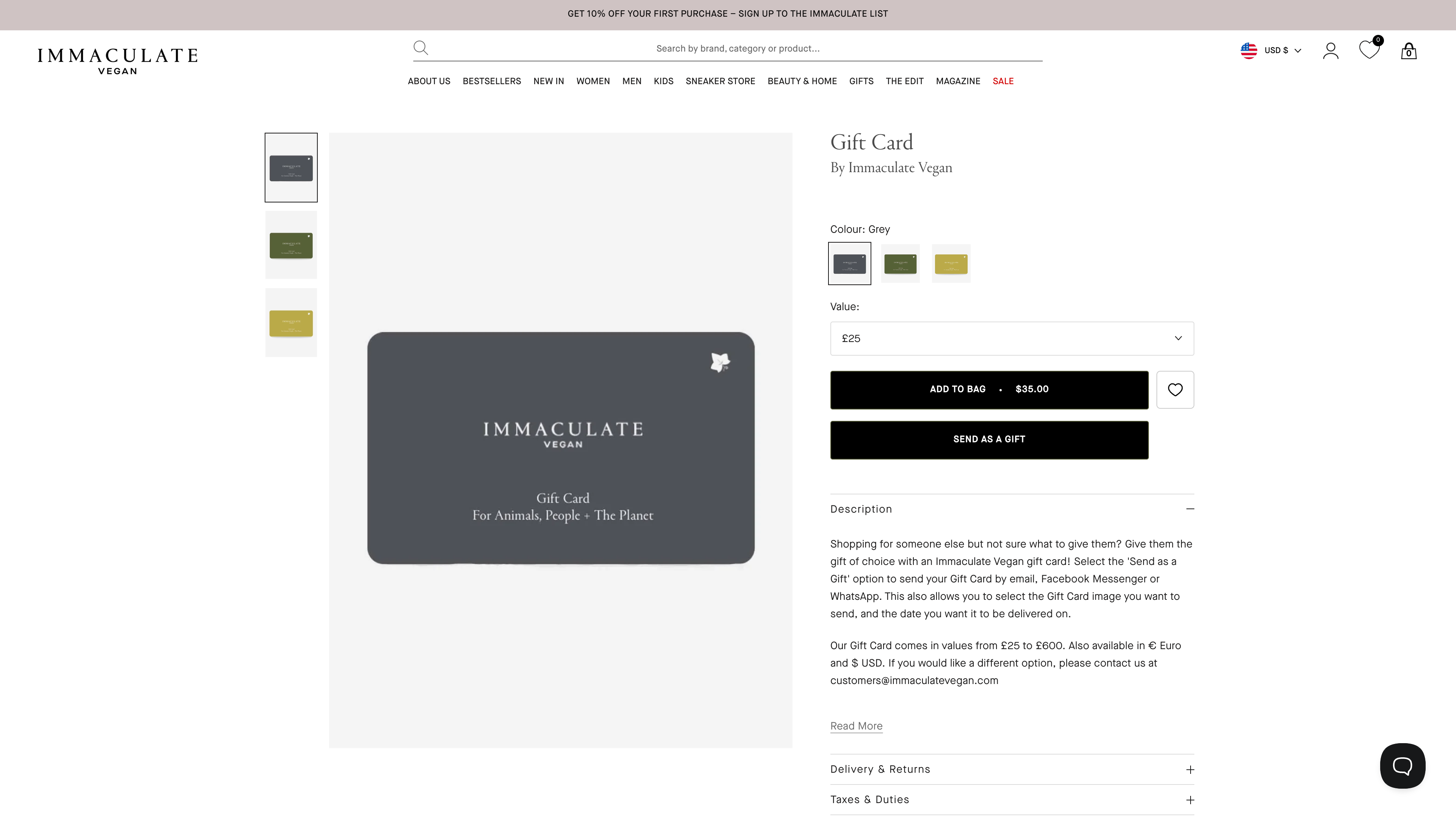 How Immaculate Vegan Redefines the Shopping Experience with Shopify screenshot 3