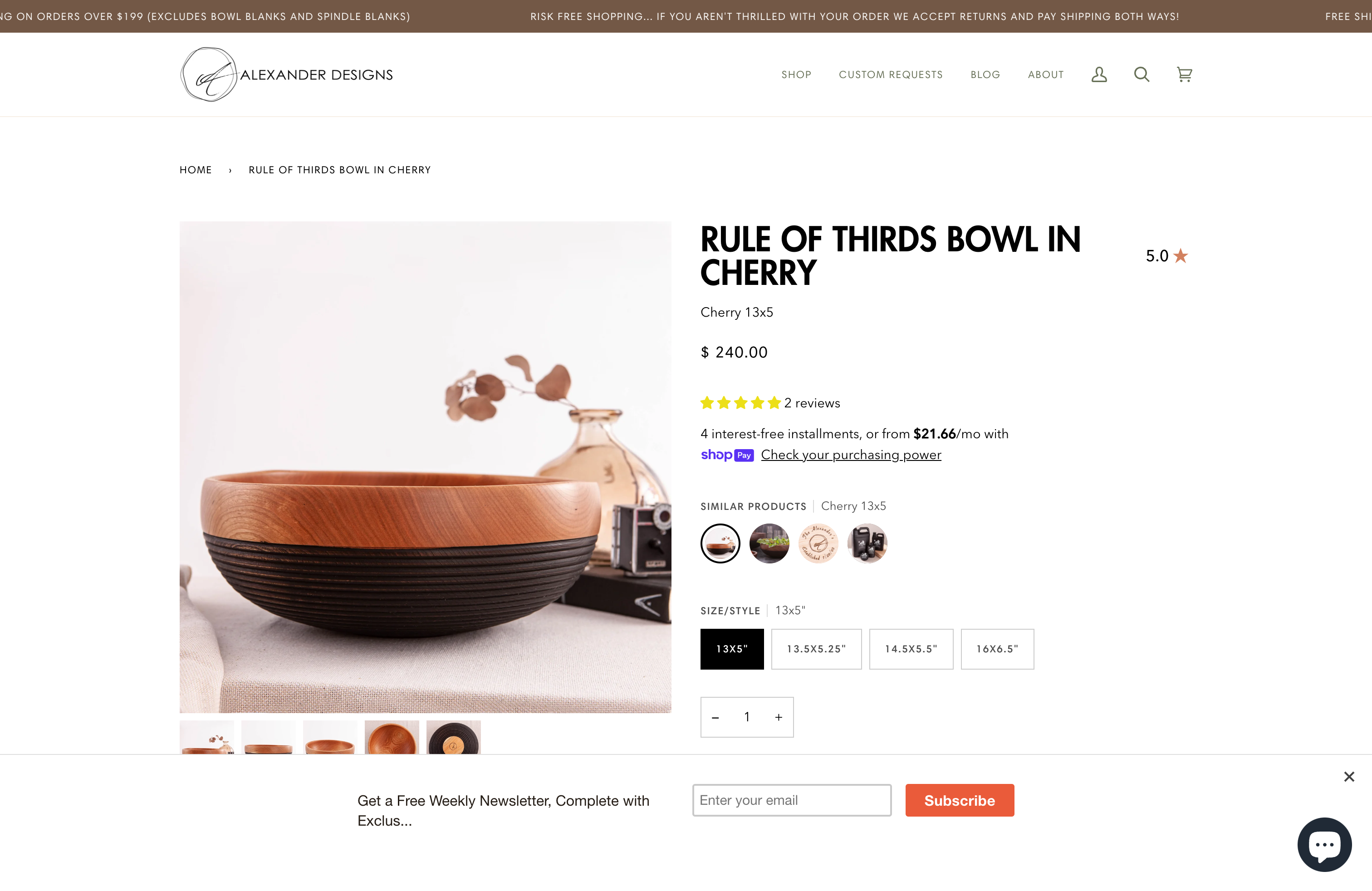 Alexander Designs - Wood Products screenshot 4