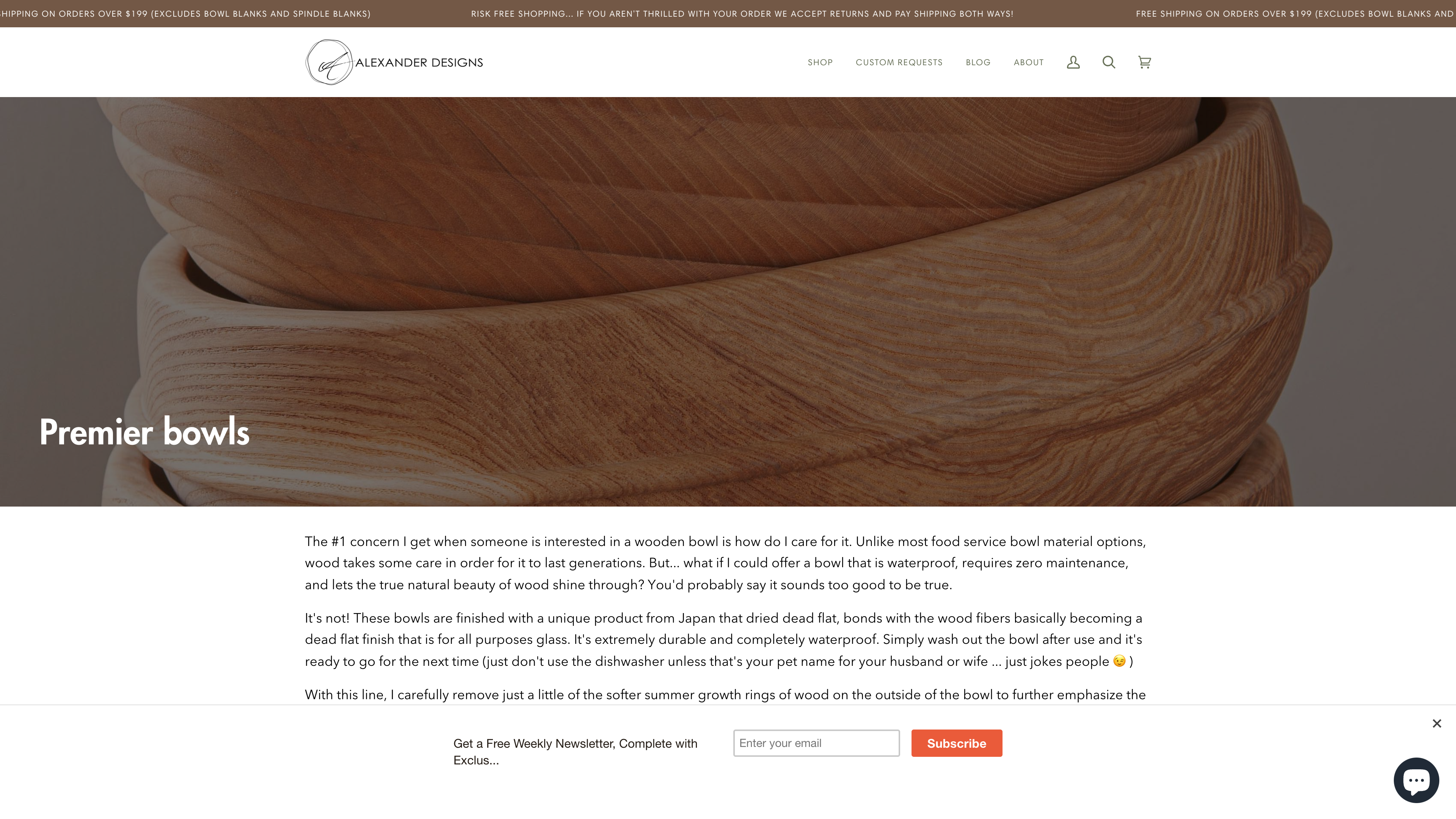Alexander Designs - Wood Products screenshot 2