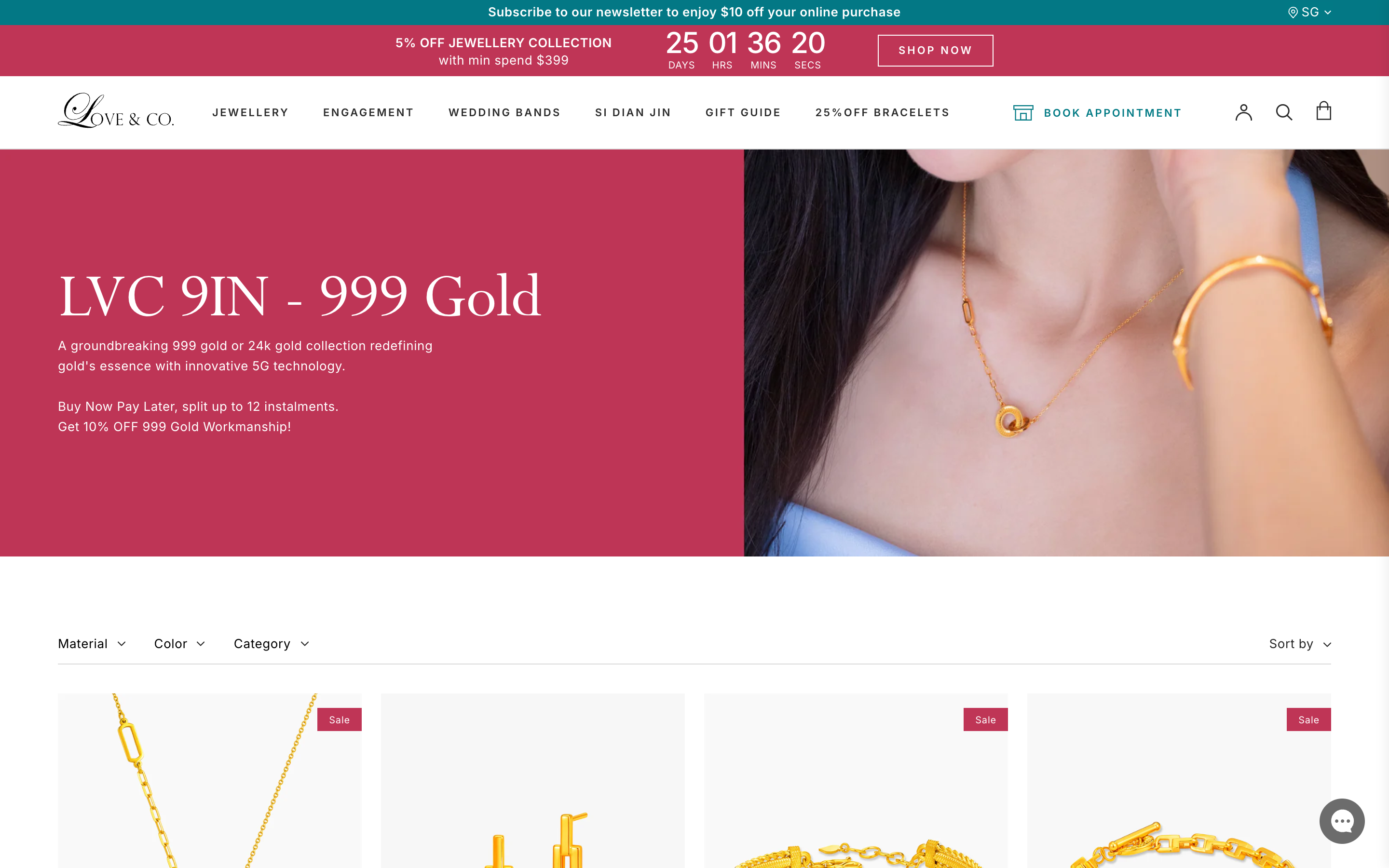 Bespoke Website Development for Love & Co. with Custom Ring Builder