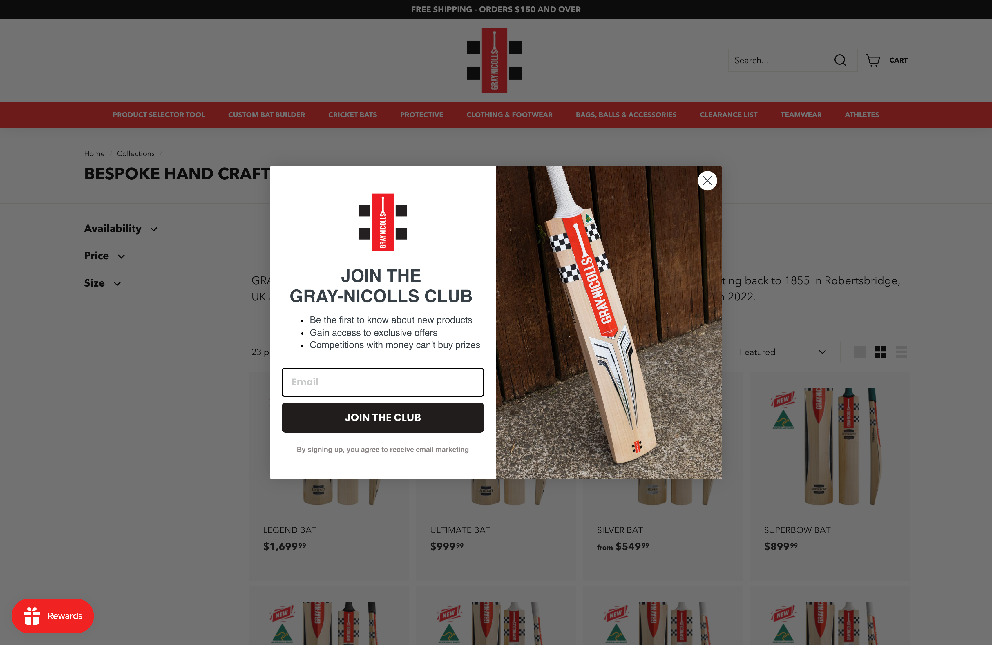 Gray Nicolls - Shopify Store Design screenshot 2