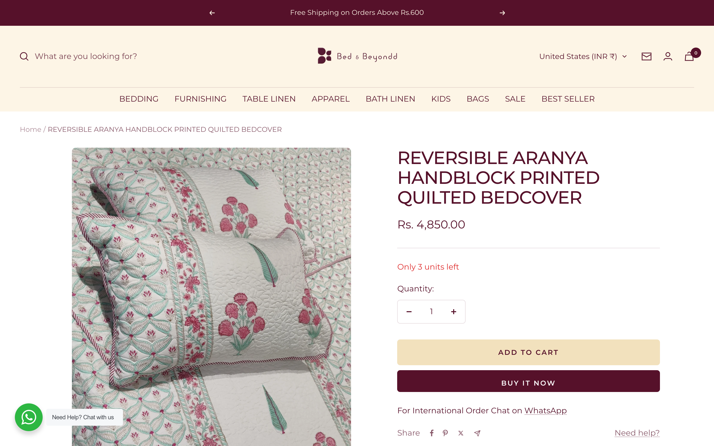 Bed & Beyondd | Handcraft Home Furnishing in India screenshot 3