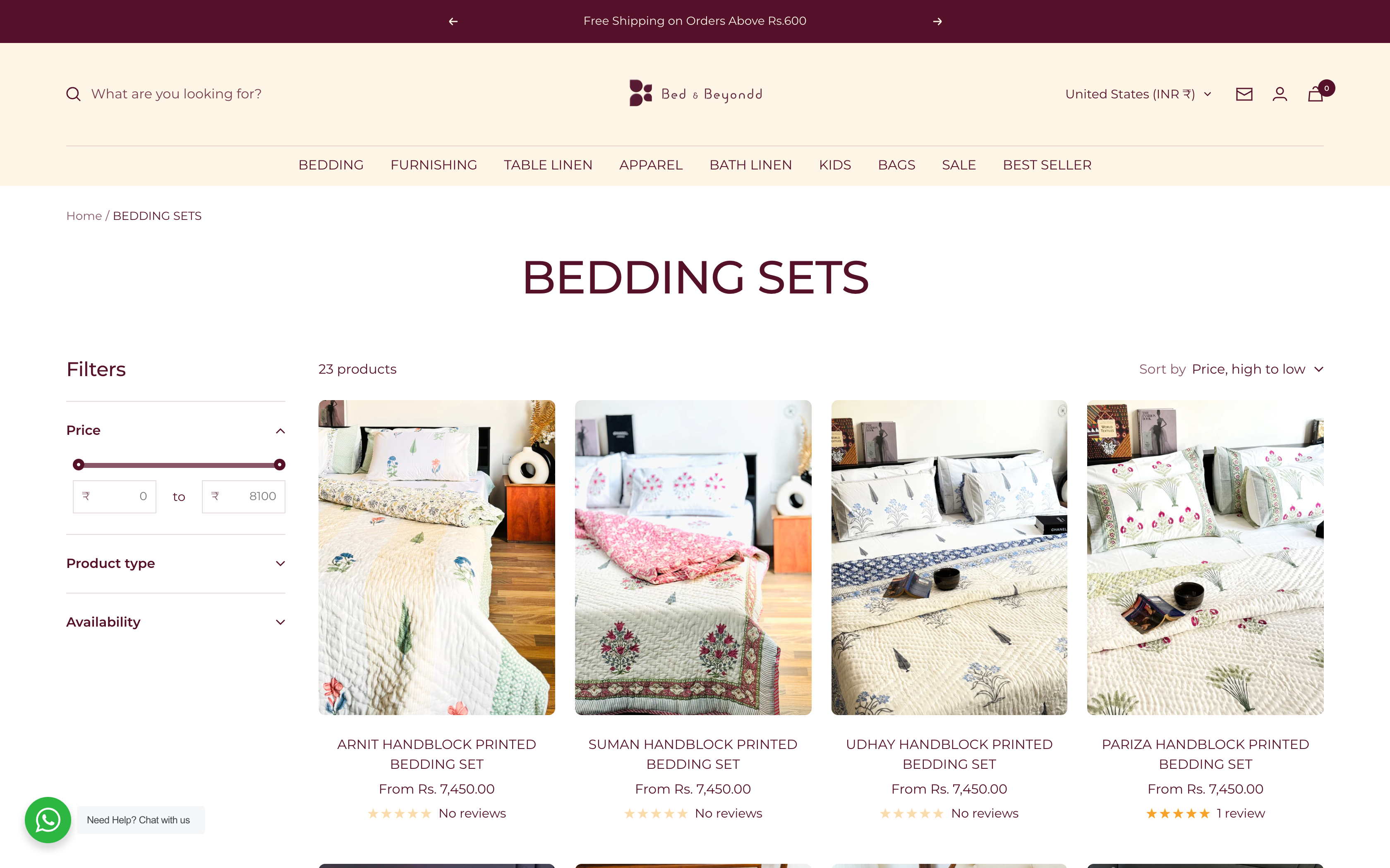 Bed & Beyondd | Handcraft Home Furnishing in India screenshot 2