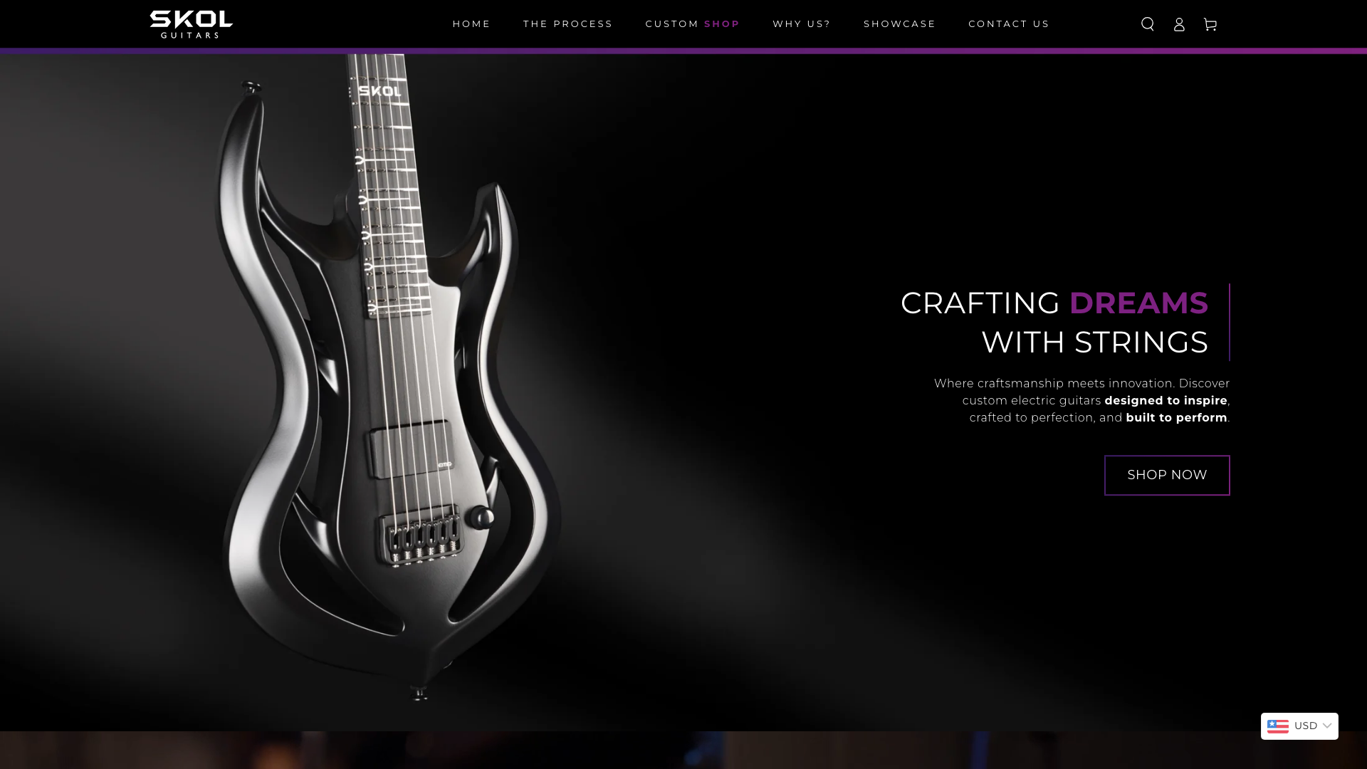 Skol Guitars | Advanced Custom Shop Interface