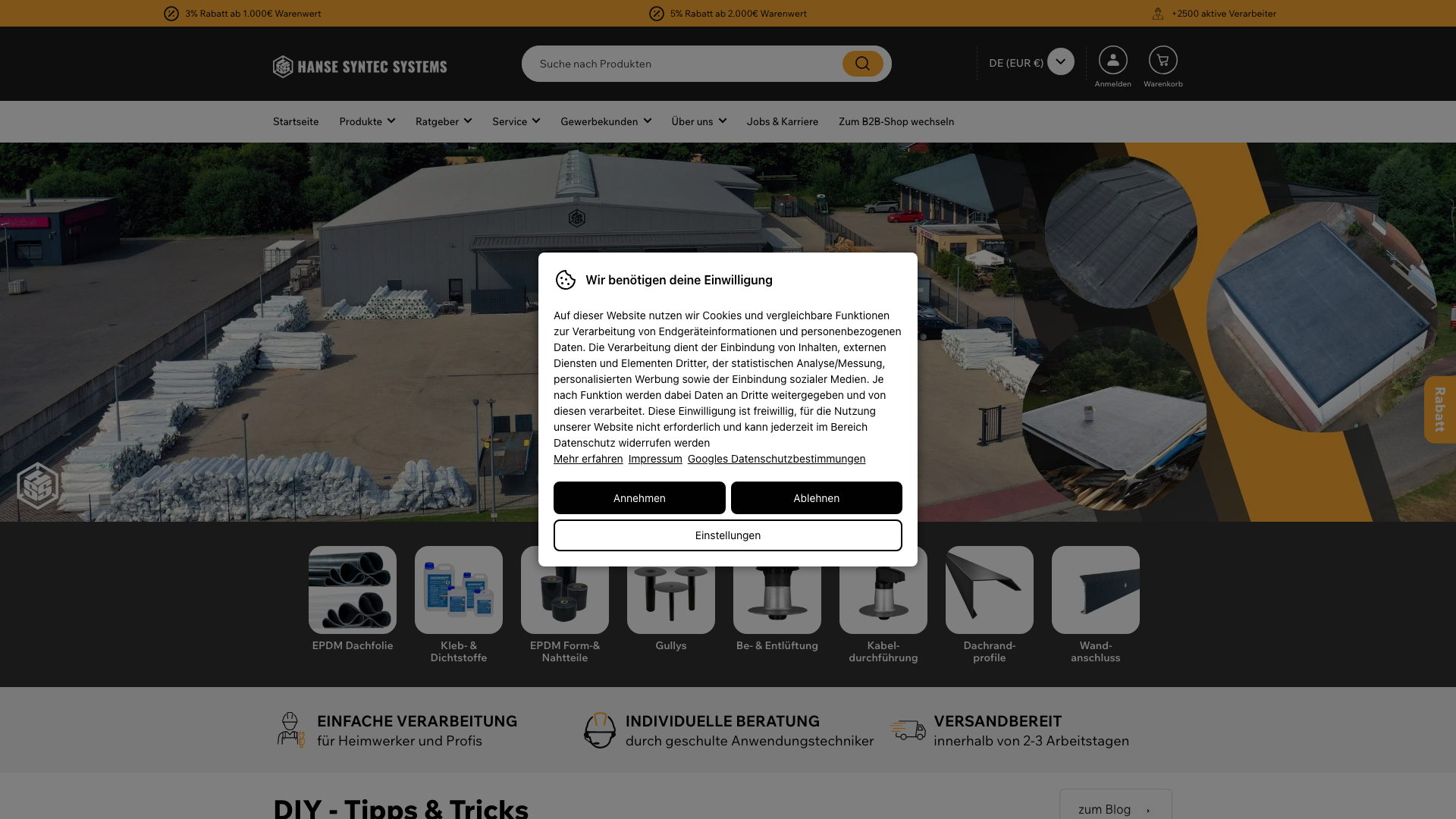 Shopify Functions fuer Hanse Syntec Systems | 3 Apps + Konfigurator screenshot