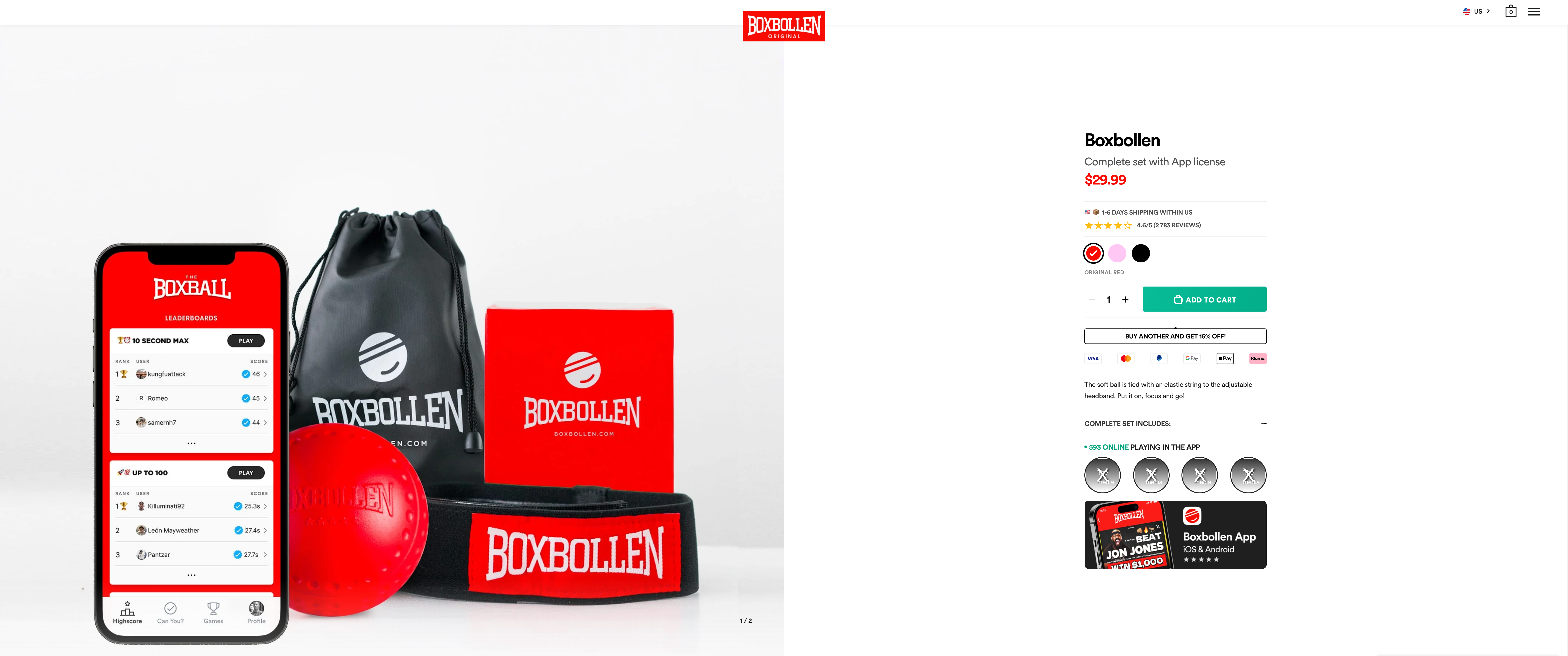 Boxbollen screenshot 3