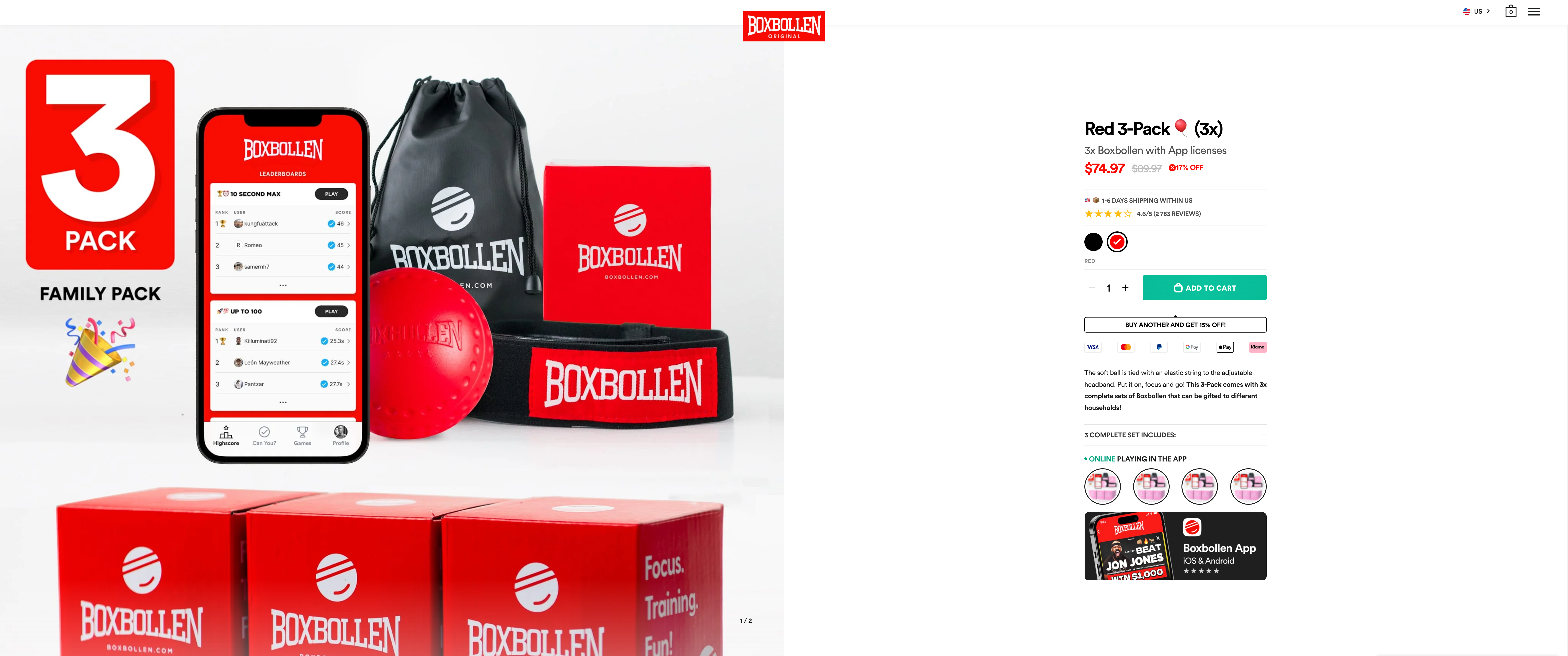 Boxbollen screenshot 2