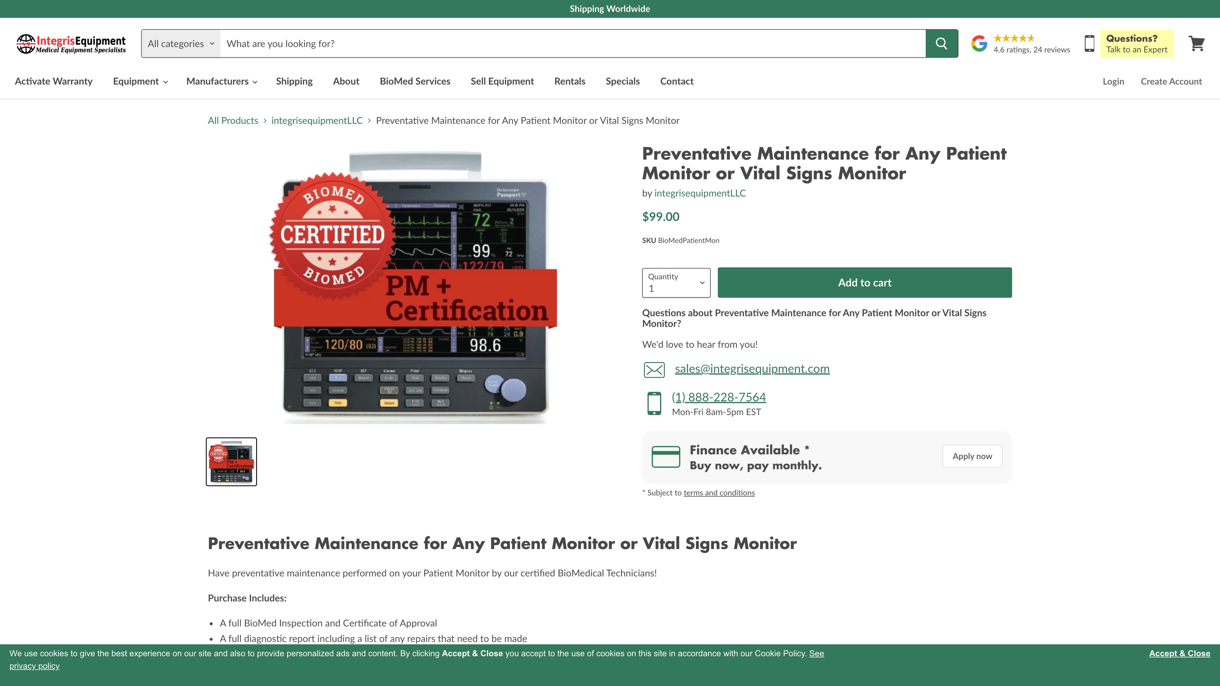 Integris Equipment + Ongoing Support on Retainer screenshot 5