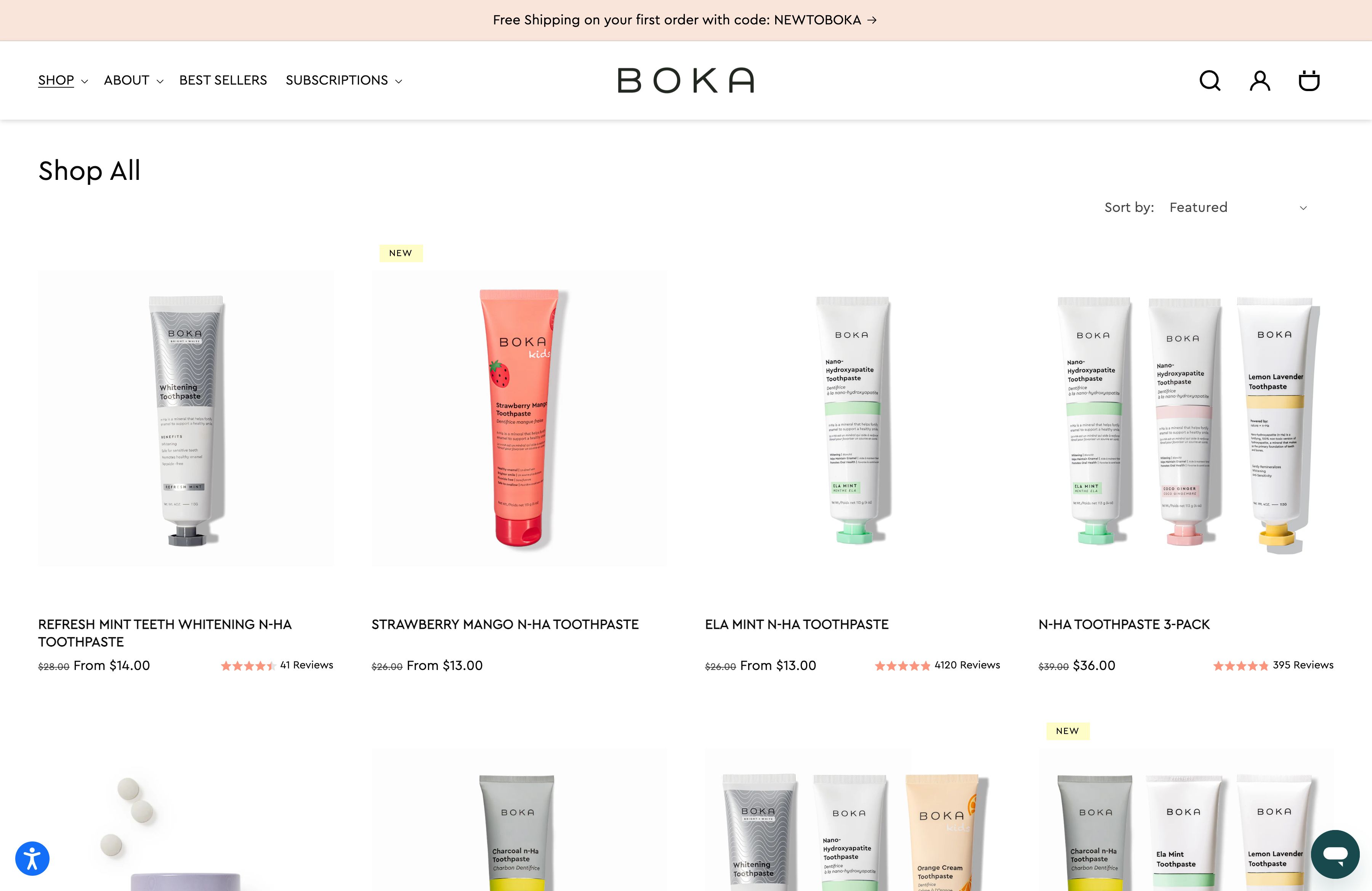Custom Shopify Store Development for Boka - A Dental Care Brand