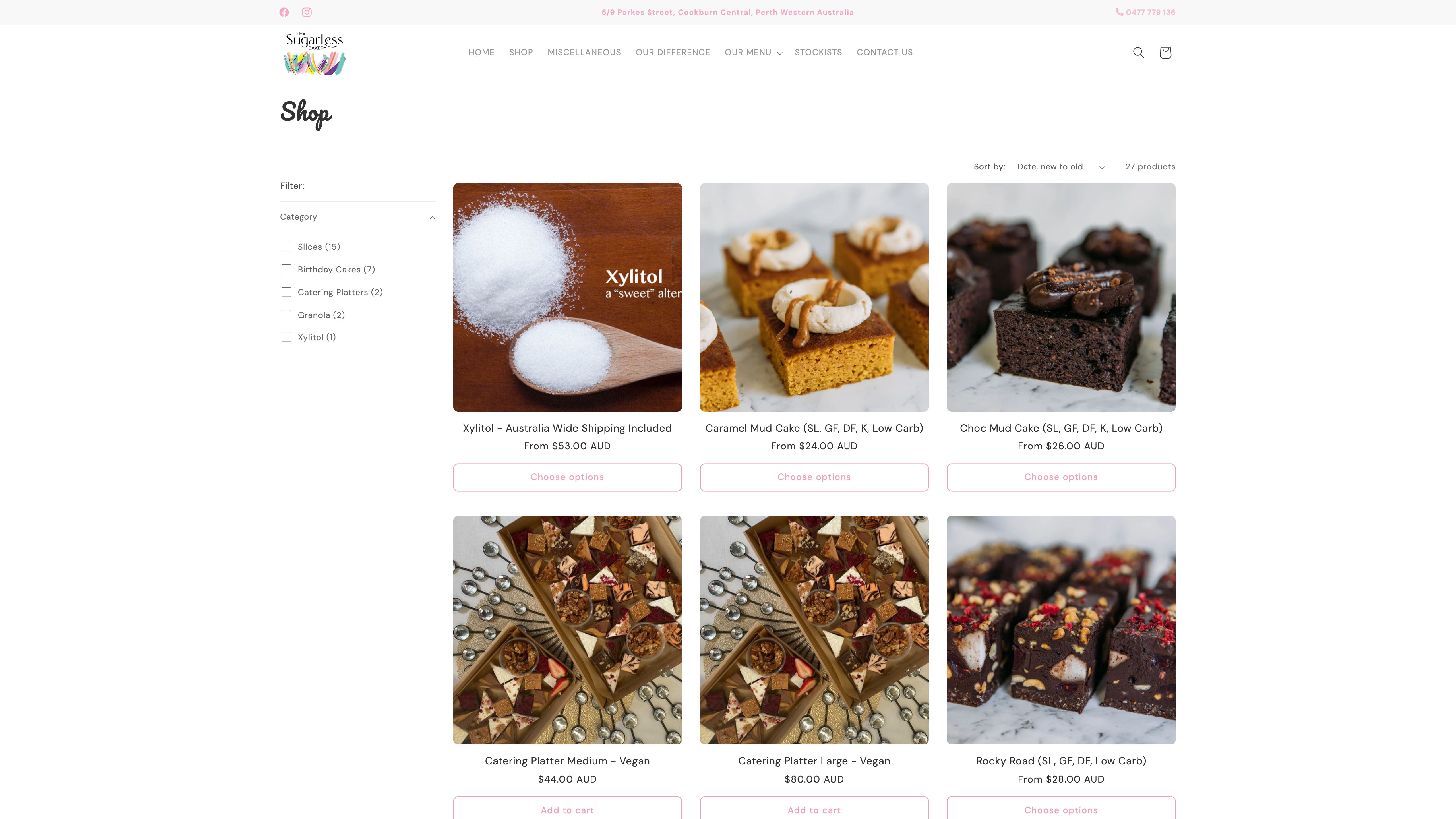 thesugarlessbakery screenshot