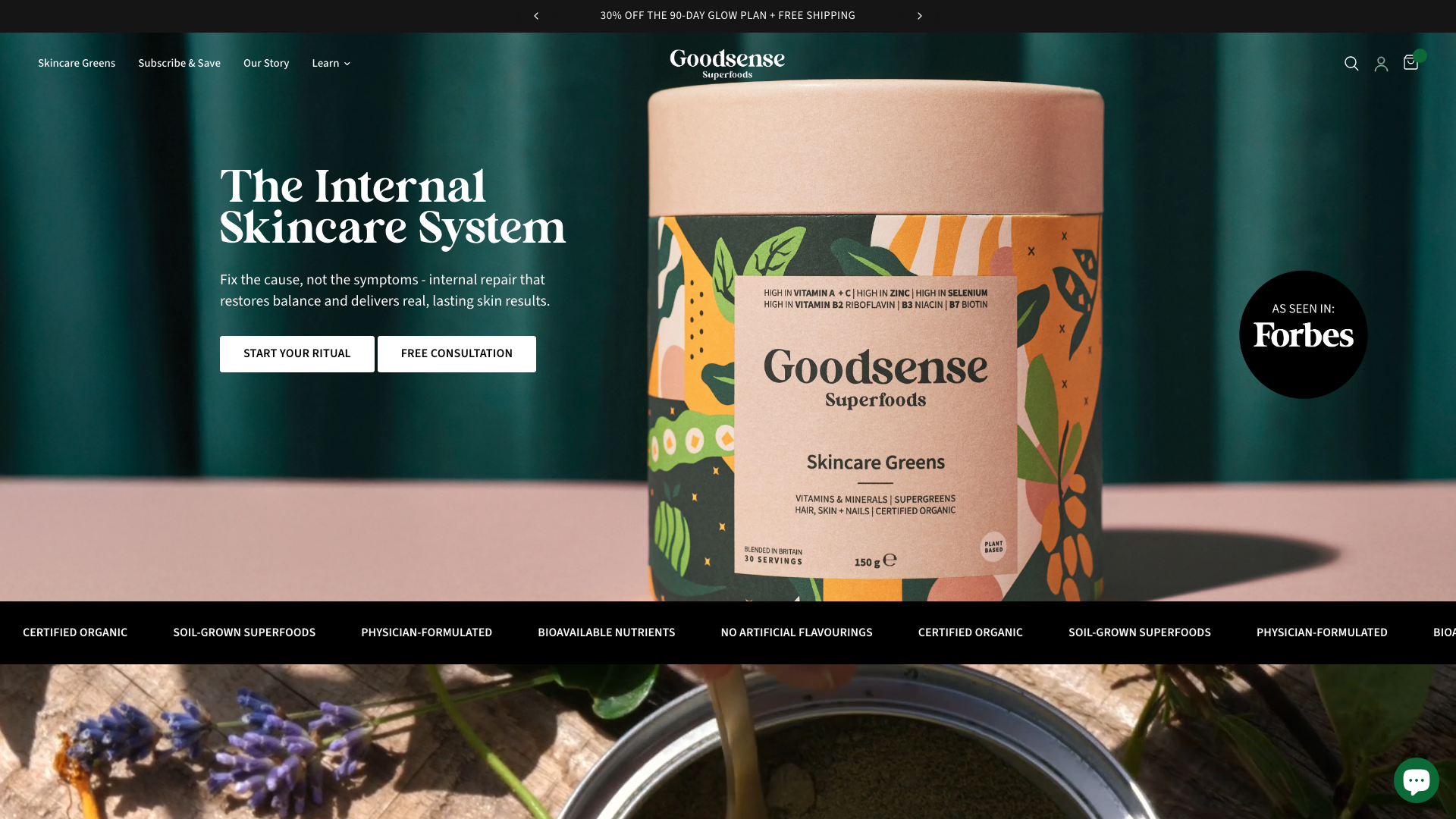 Shopify Store Development for Goodsense Superfoods: Elevating Wellness