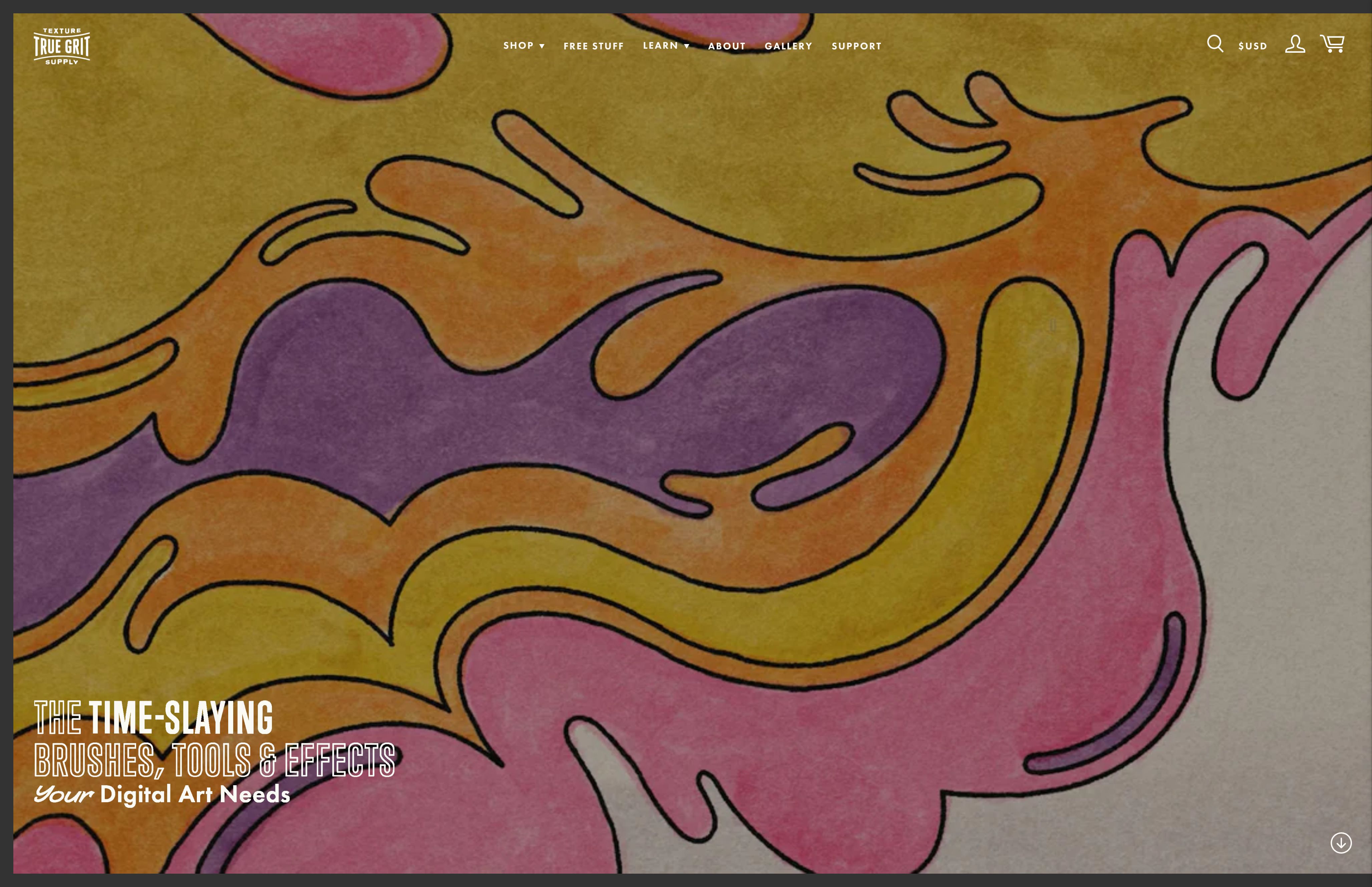 True Grit Website Development on Shopify screenshot