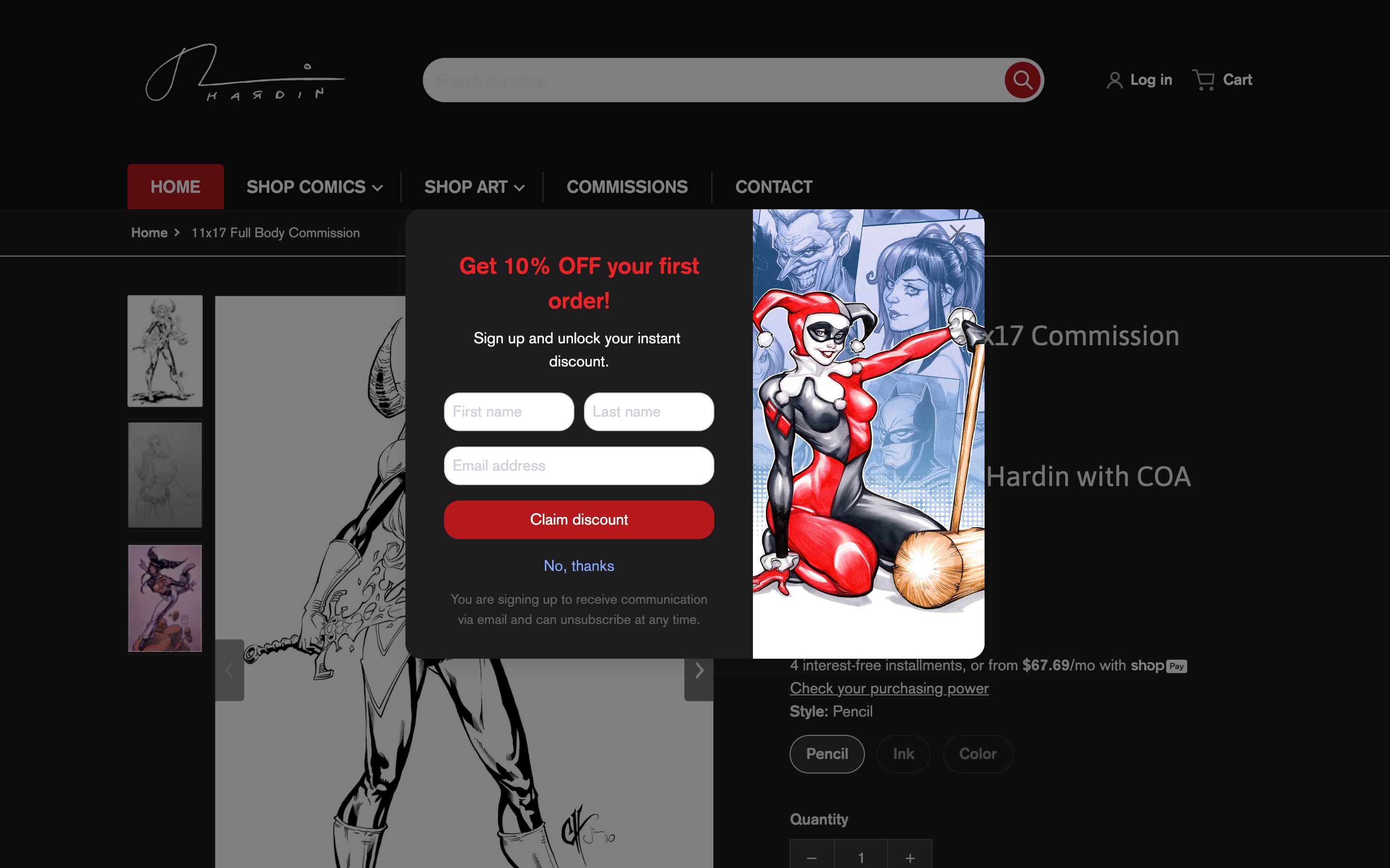 Chad Hardin Art screenshot 2