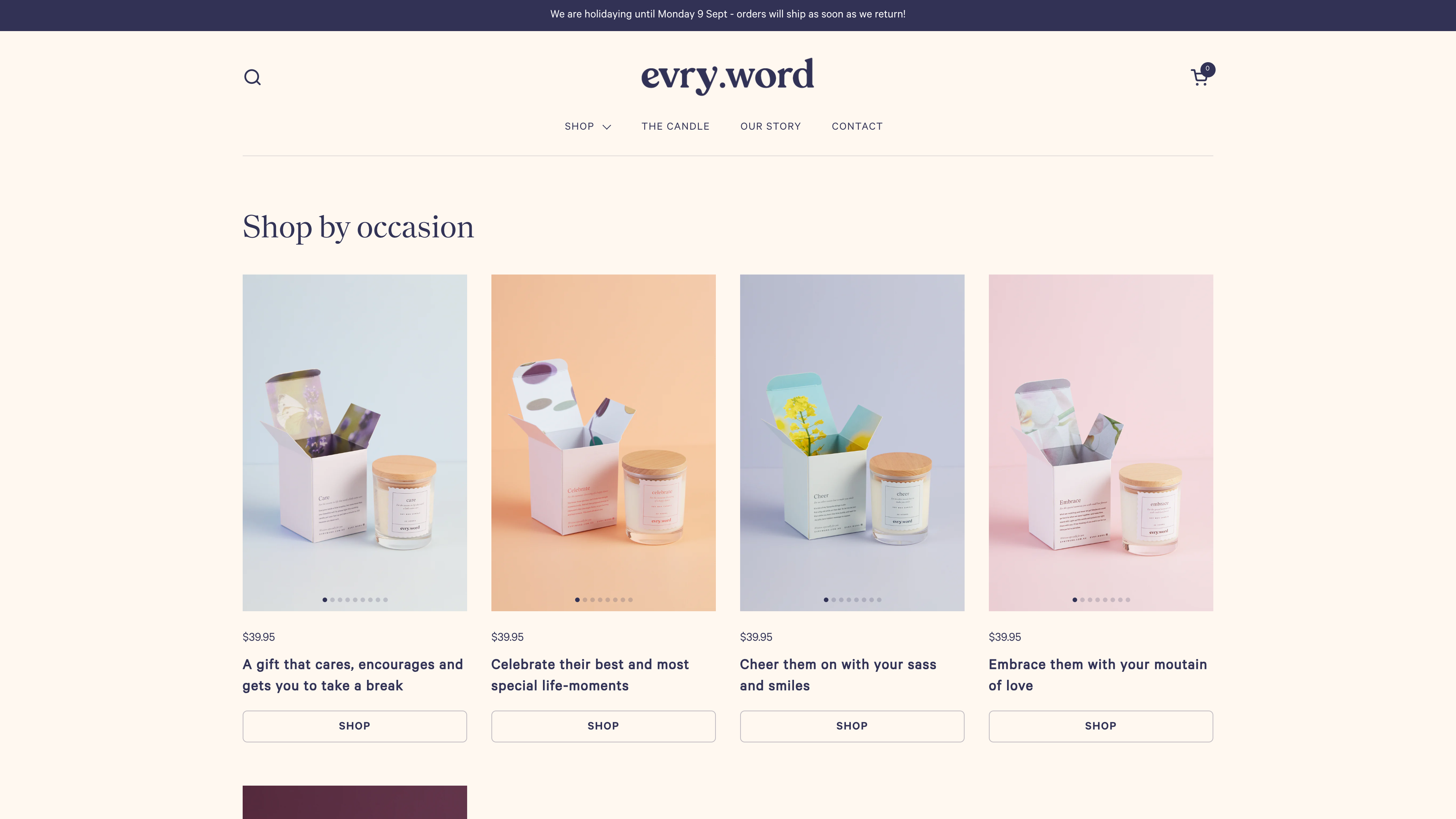 evry.word | Scented Candles screenshot