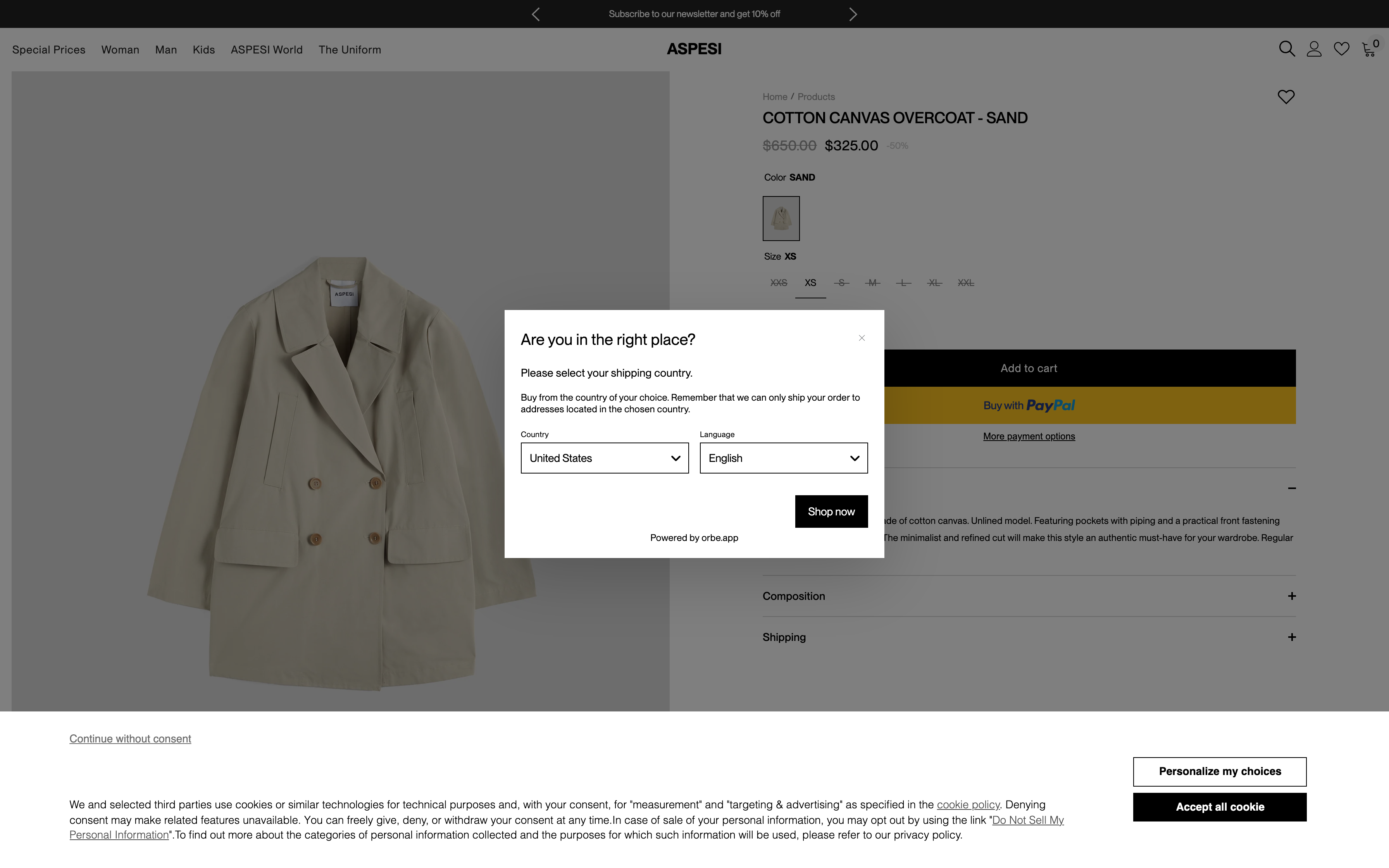 Aspesi  screenshot 3