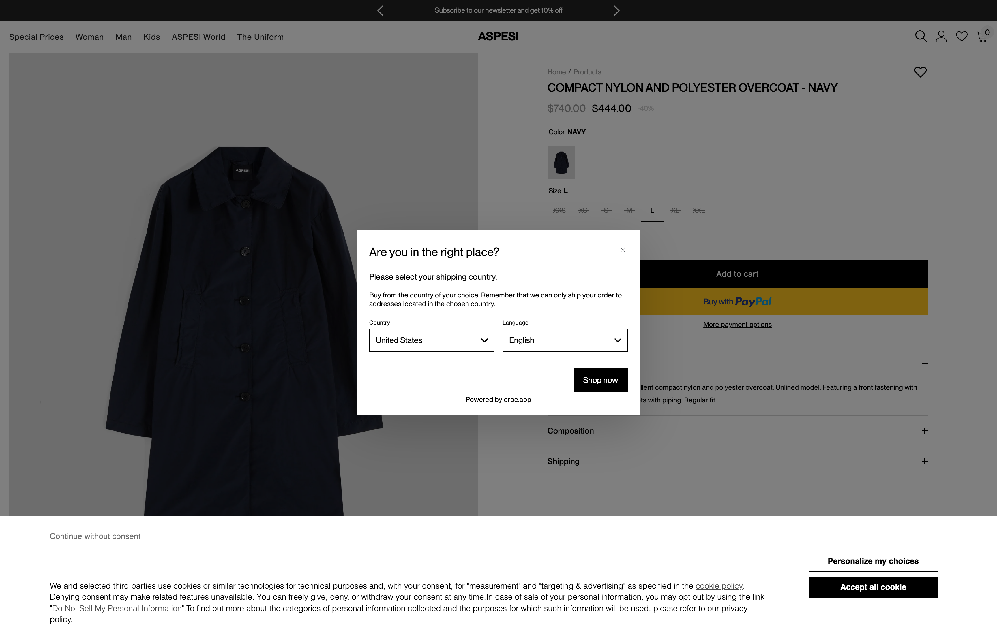 Aspesi  screenshot 4