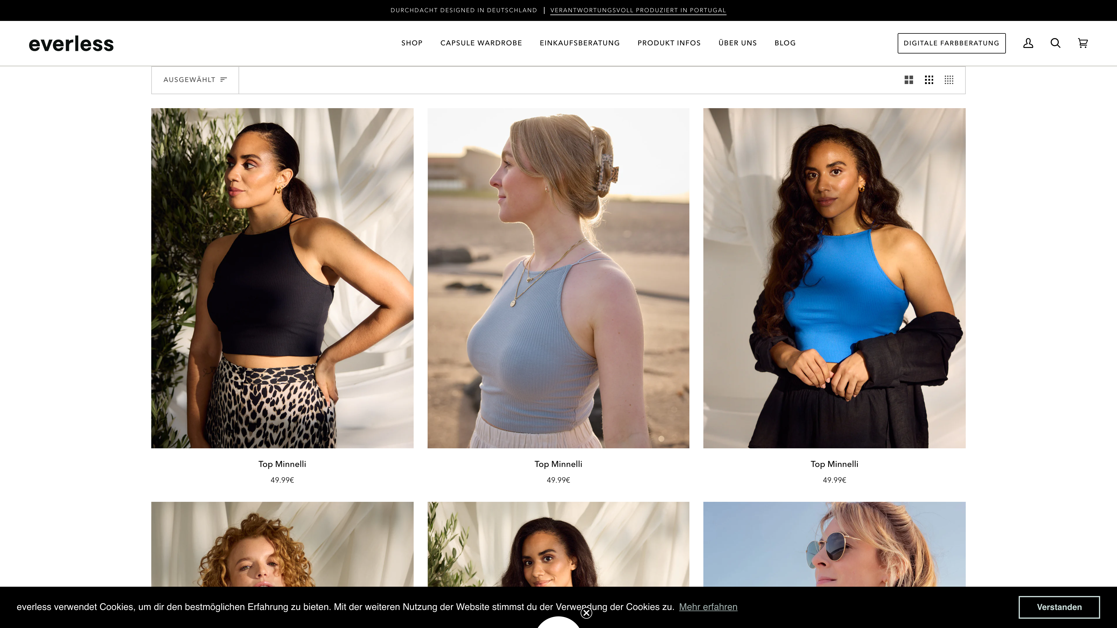 Shopify Erstellung everless screenshot