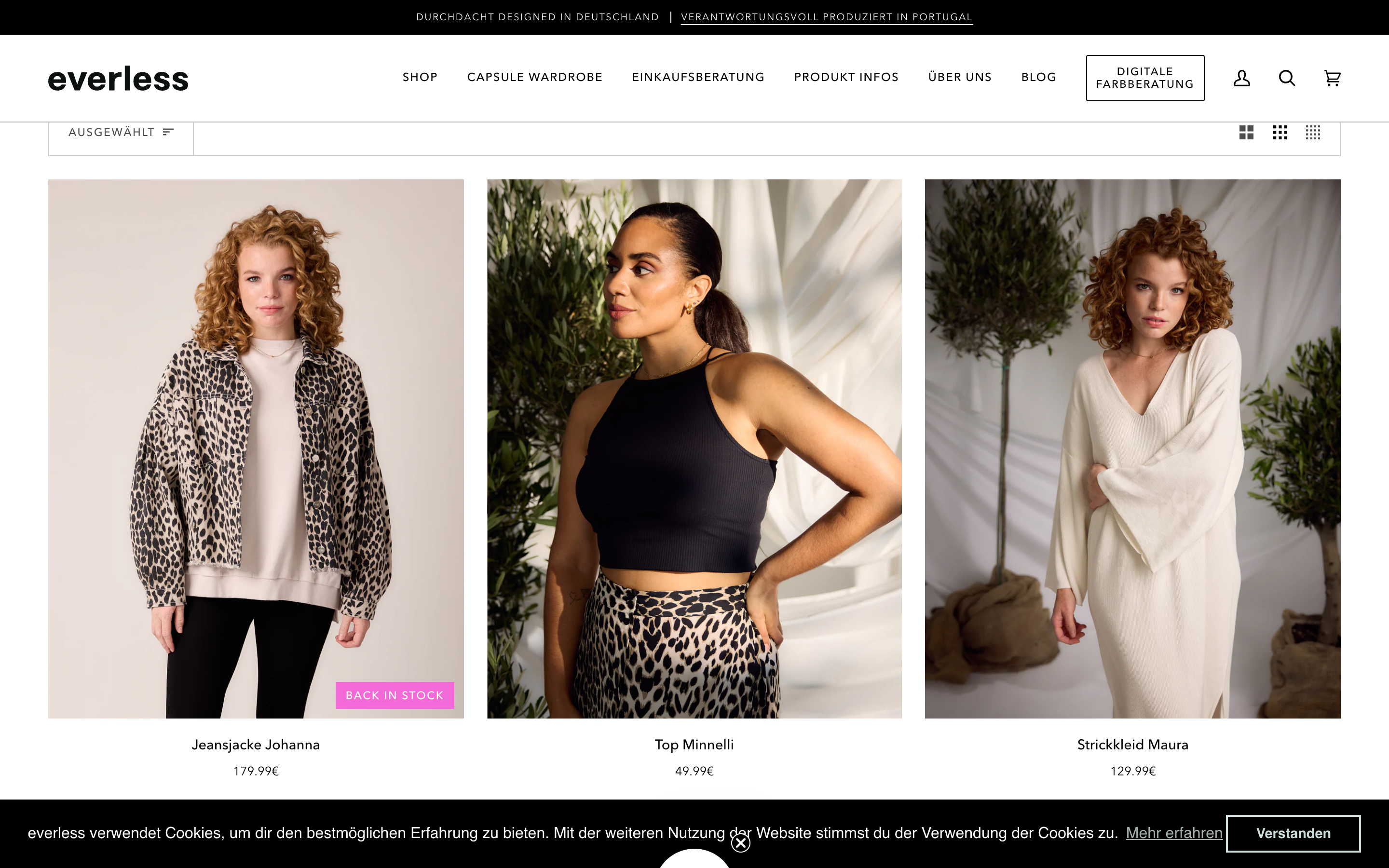 Shopify Erstellung everless screenshot 2