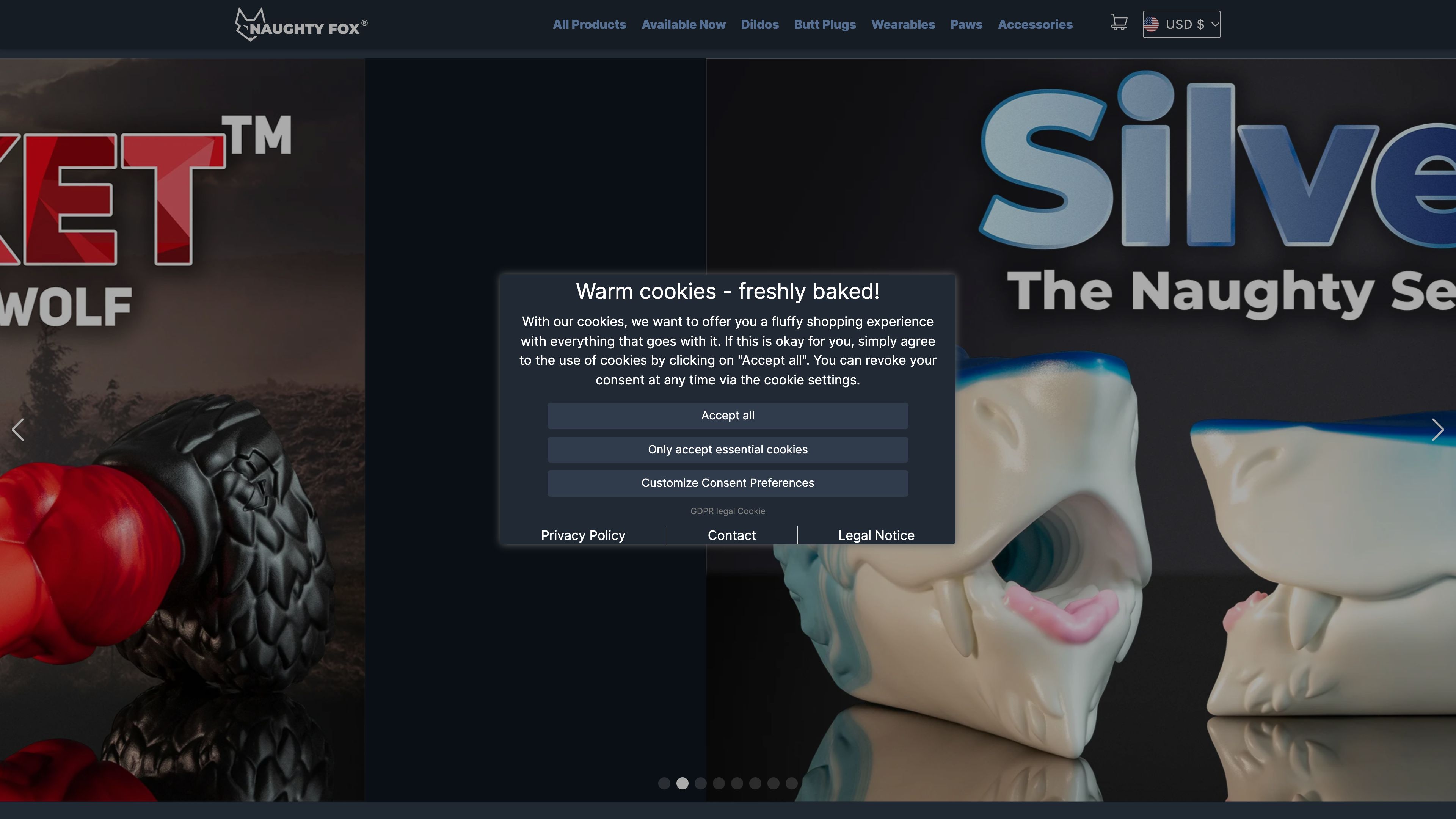 Shopify Shop für Naughty-Fox & Produktkonfigurator screenshot 5