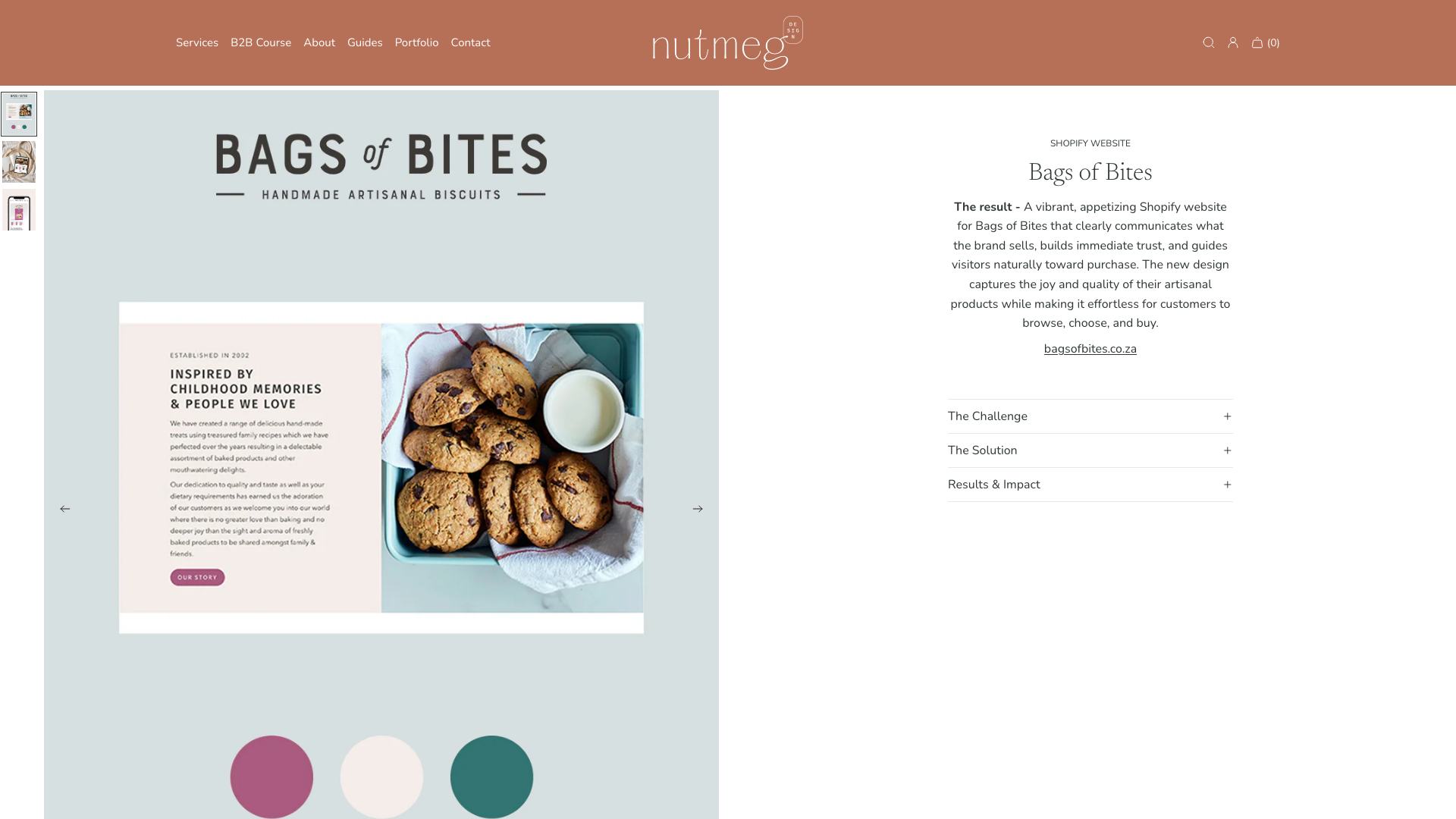 Shopify Redesign - Bags of Bites Bakery