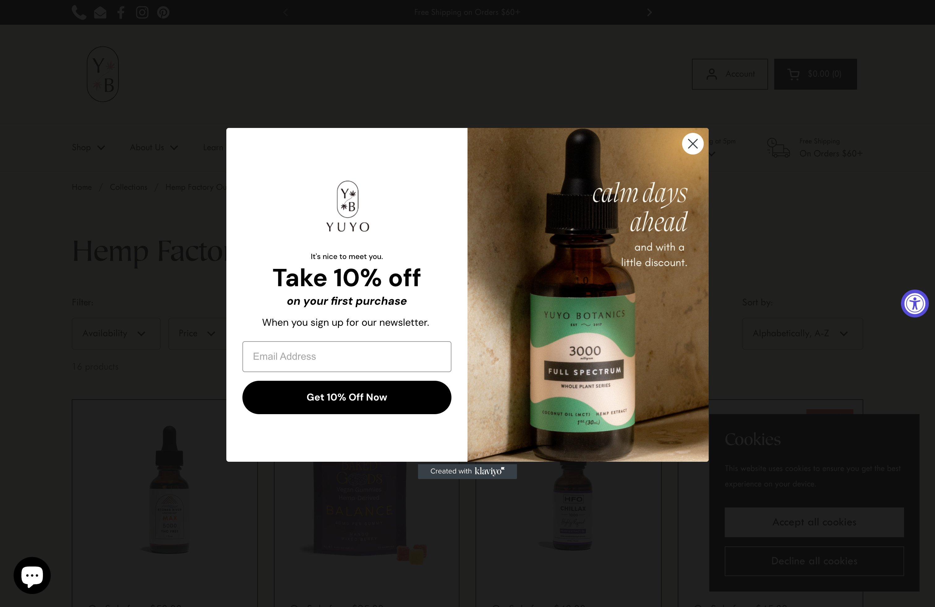 Yuyo Botanics- High Quality Hemp Products screenshot 3