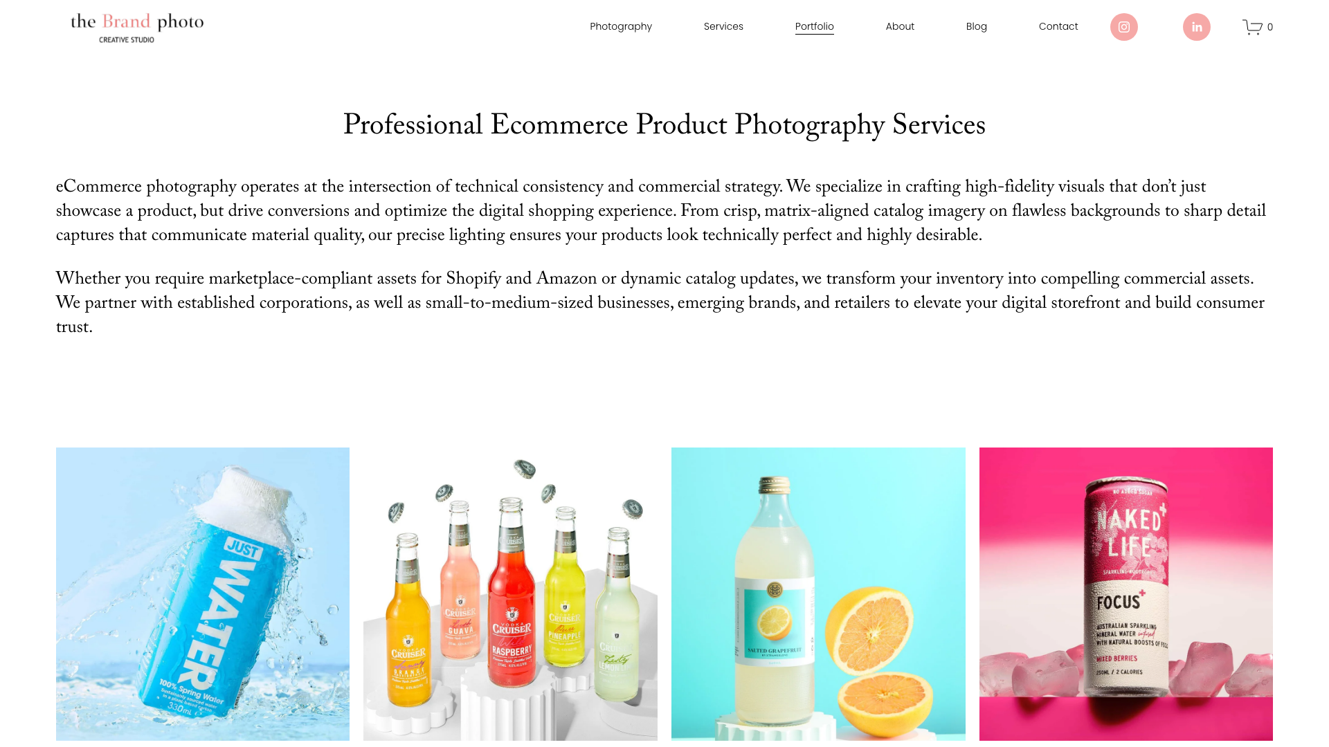 e-commerce life style and product Photography screenshot