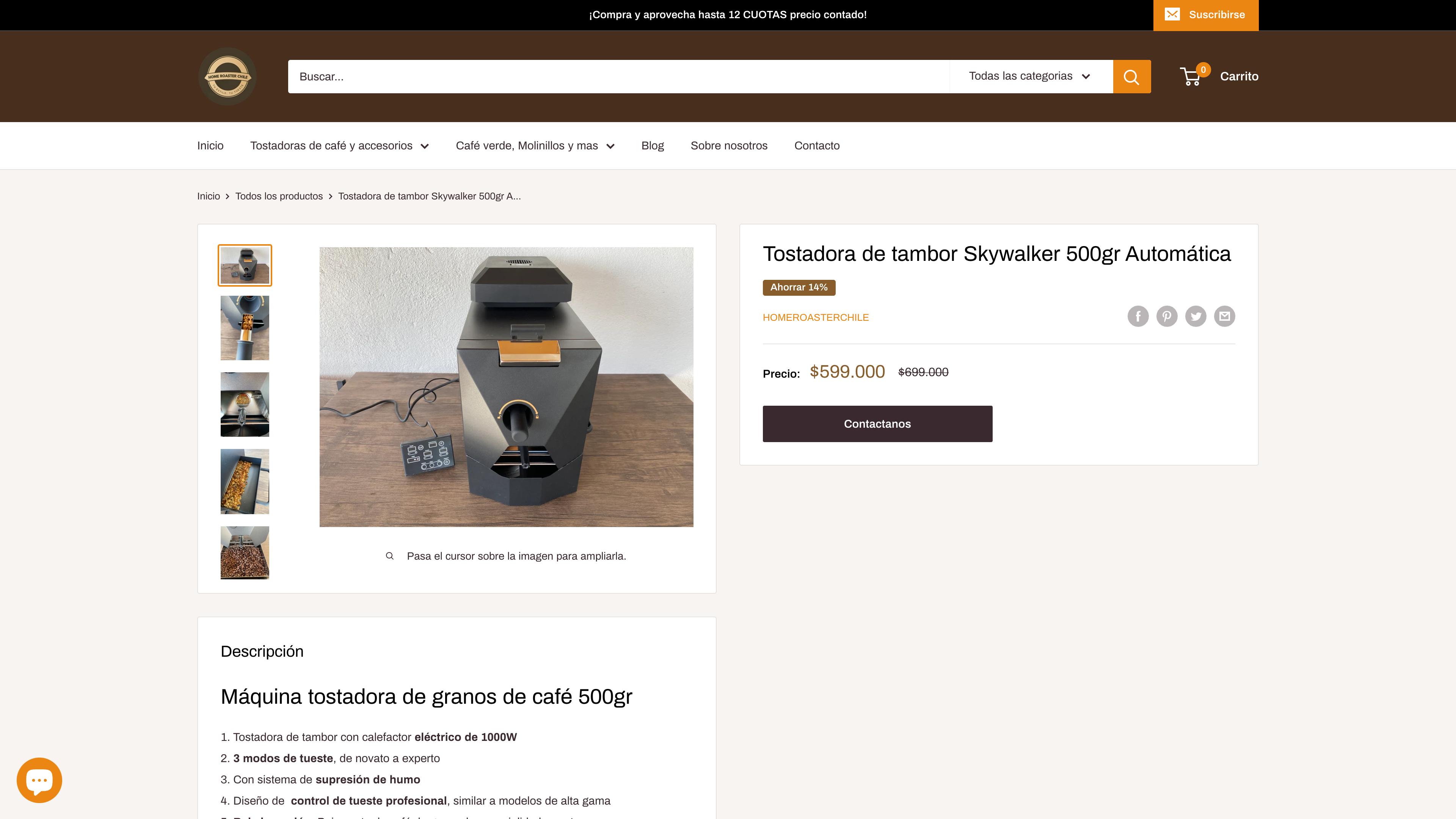 home roaster chile screenshot 4