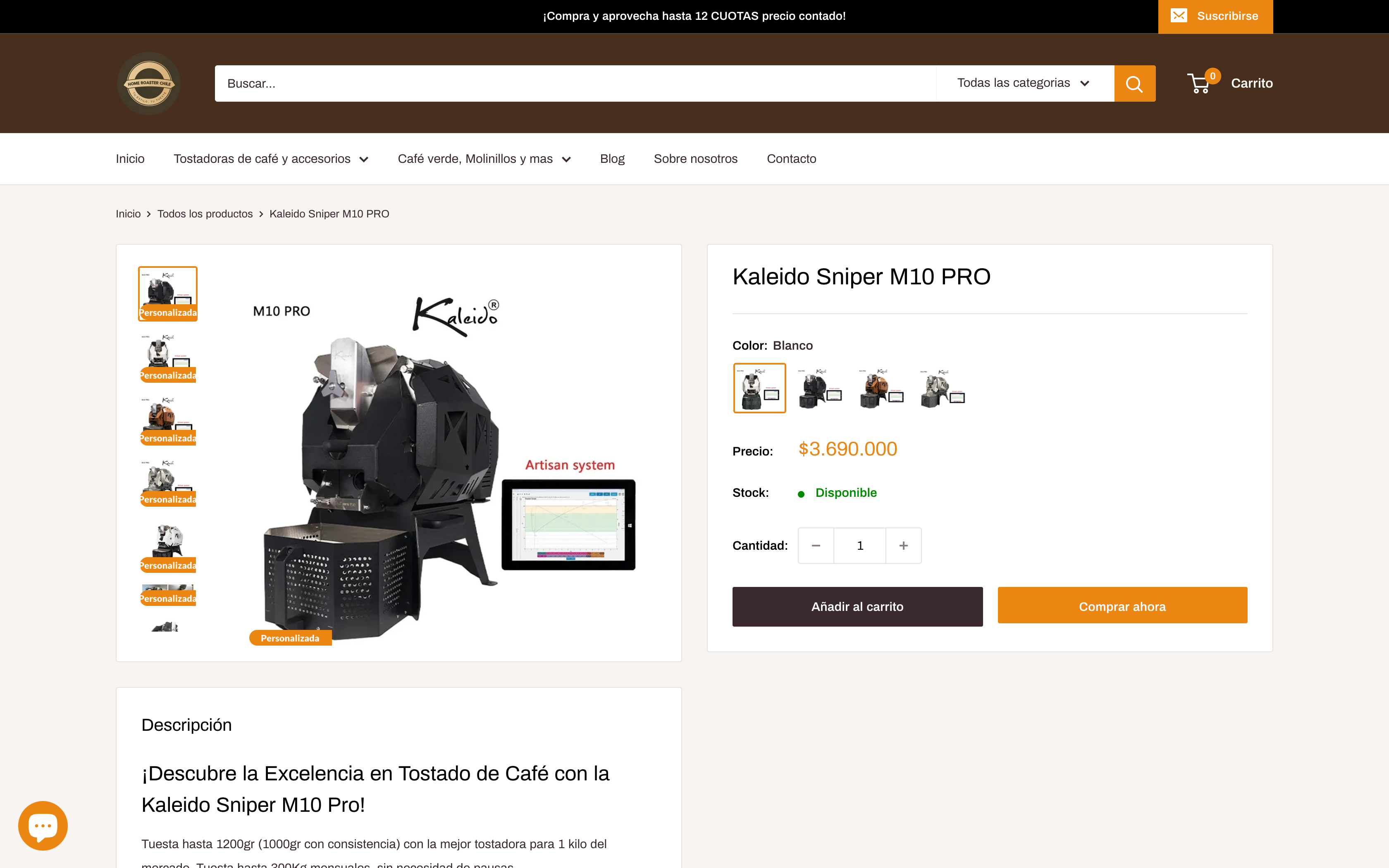 home roaster chile screenshot 5