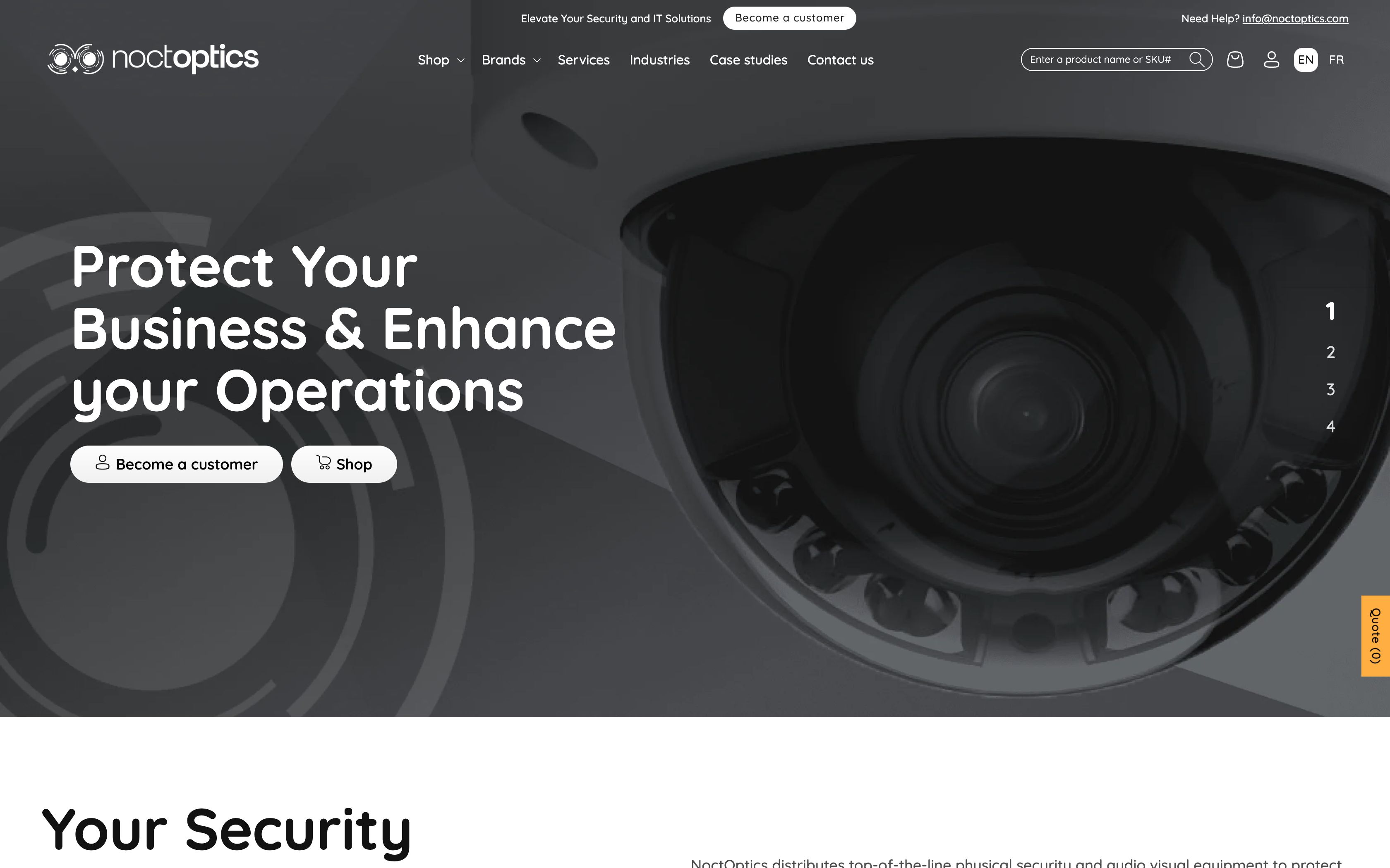 Noctoptics.com - B2B Website for Leading Security Equipment Provider screenshot 7