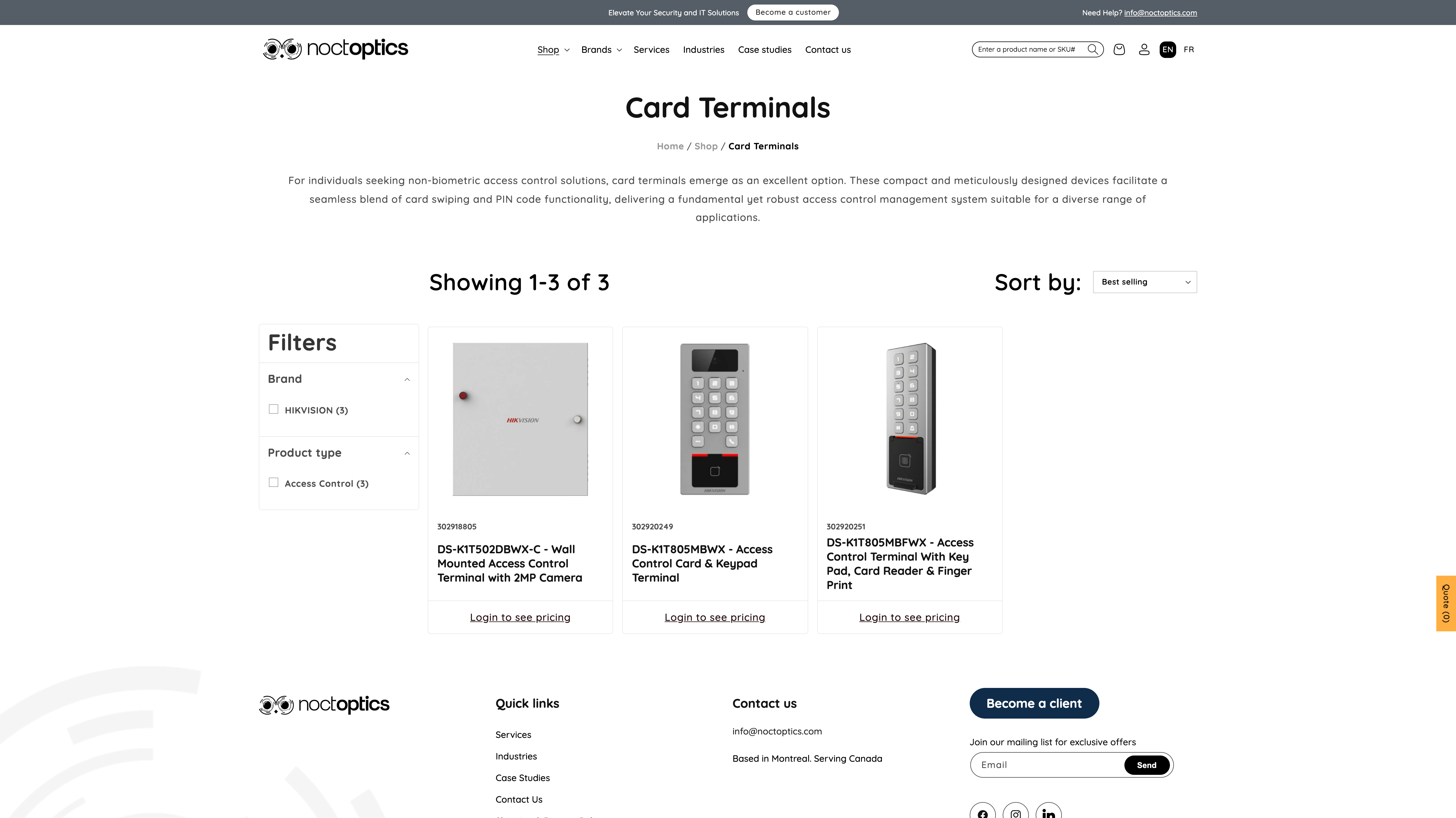Noctoptics.com - B2B Website for Leading Security Equipment Provider screenshot 4