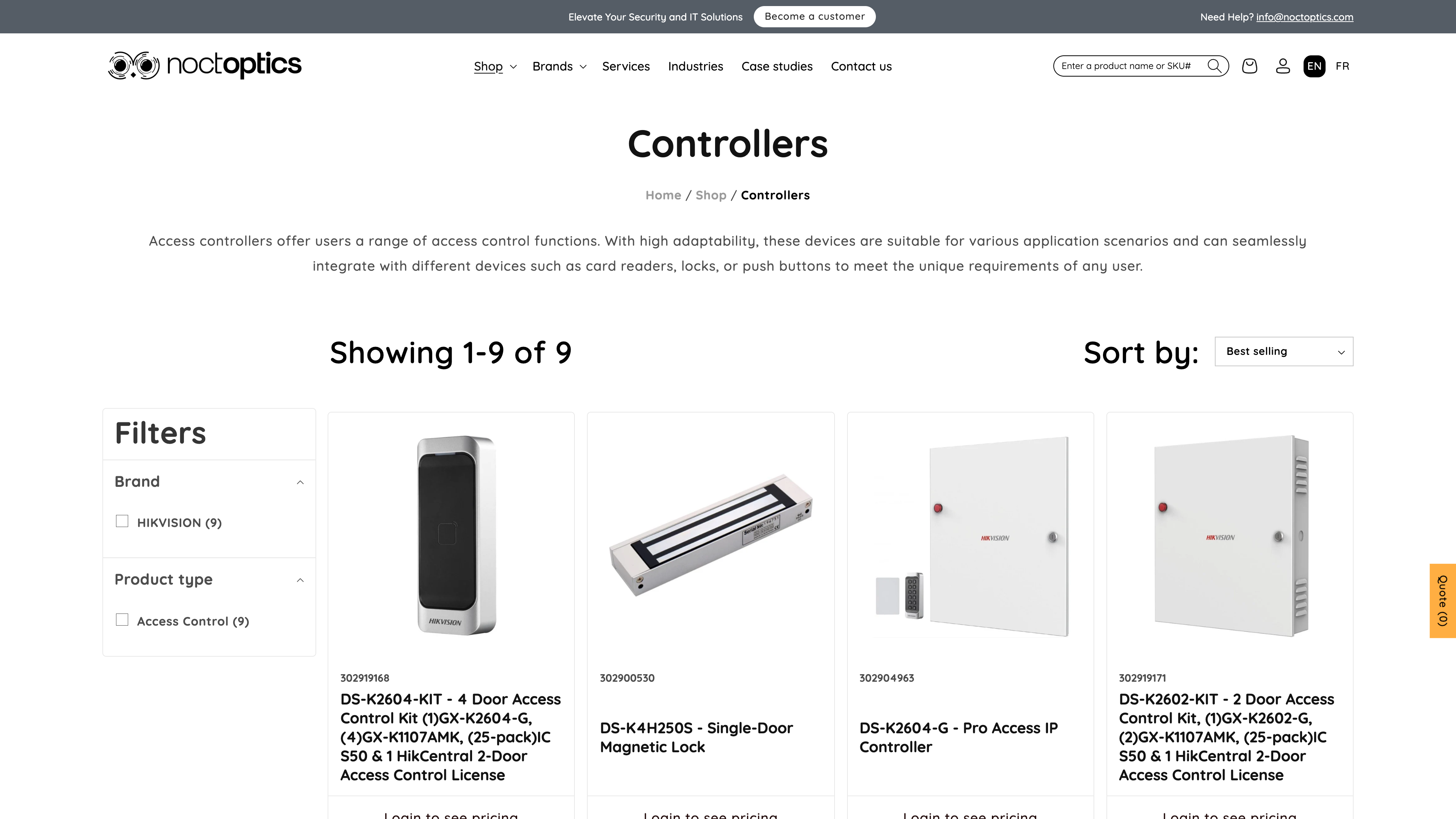 Noctoptics.com - B2B Website for Leading Security Equipment Provider screenshot 5