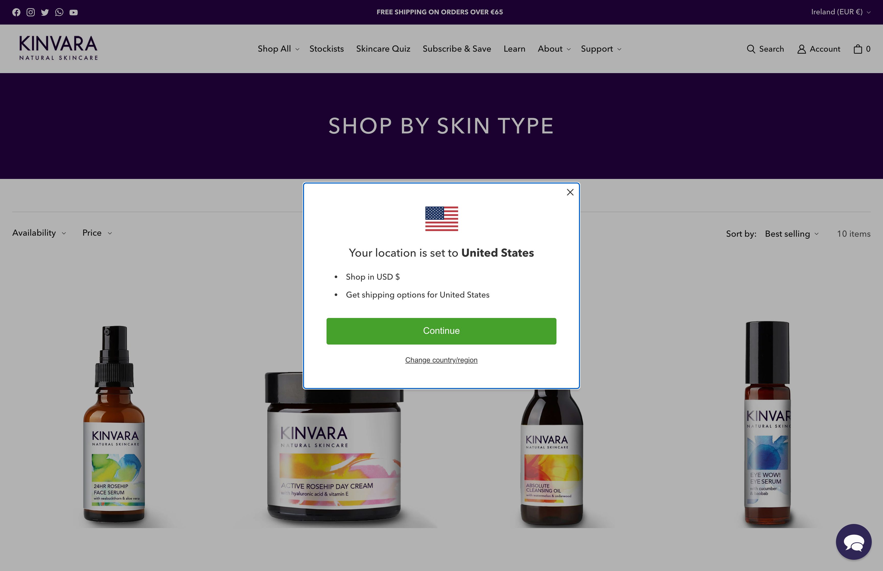 Kinvara Skincare screenshot 2