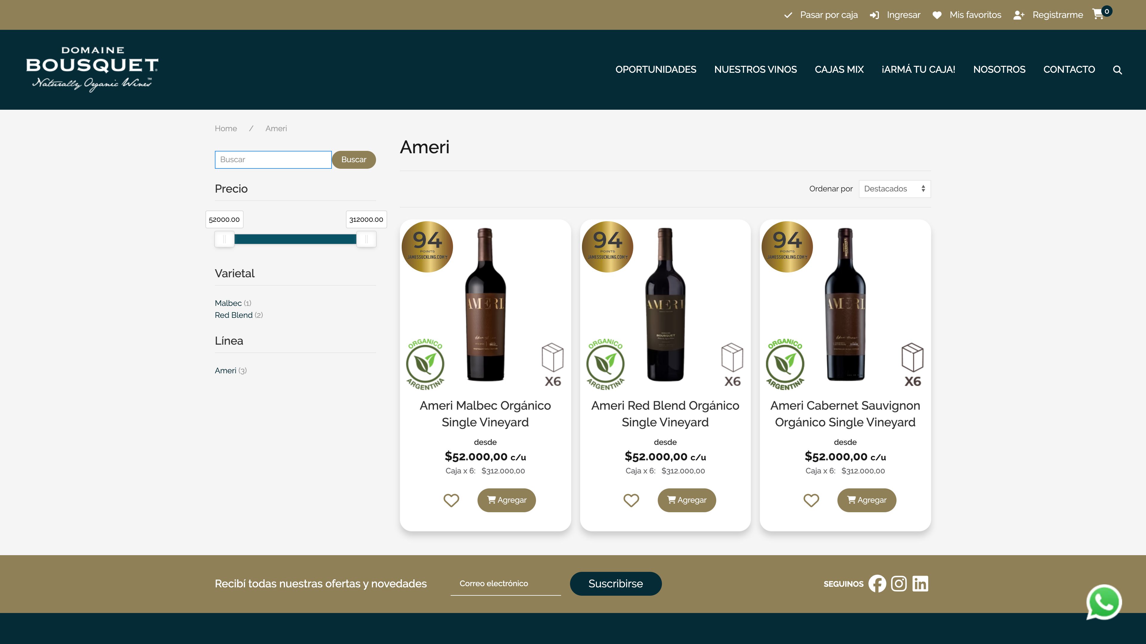 Bodega Domaine Bousquet screenshot 2