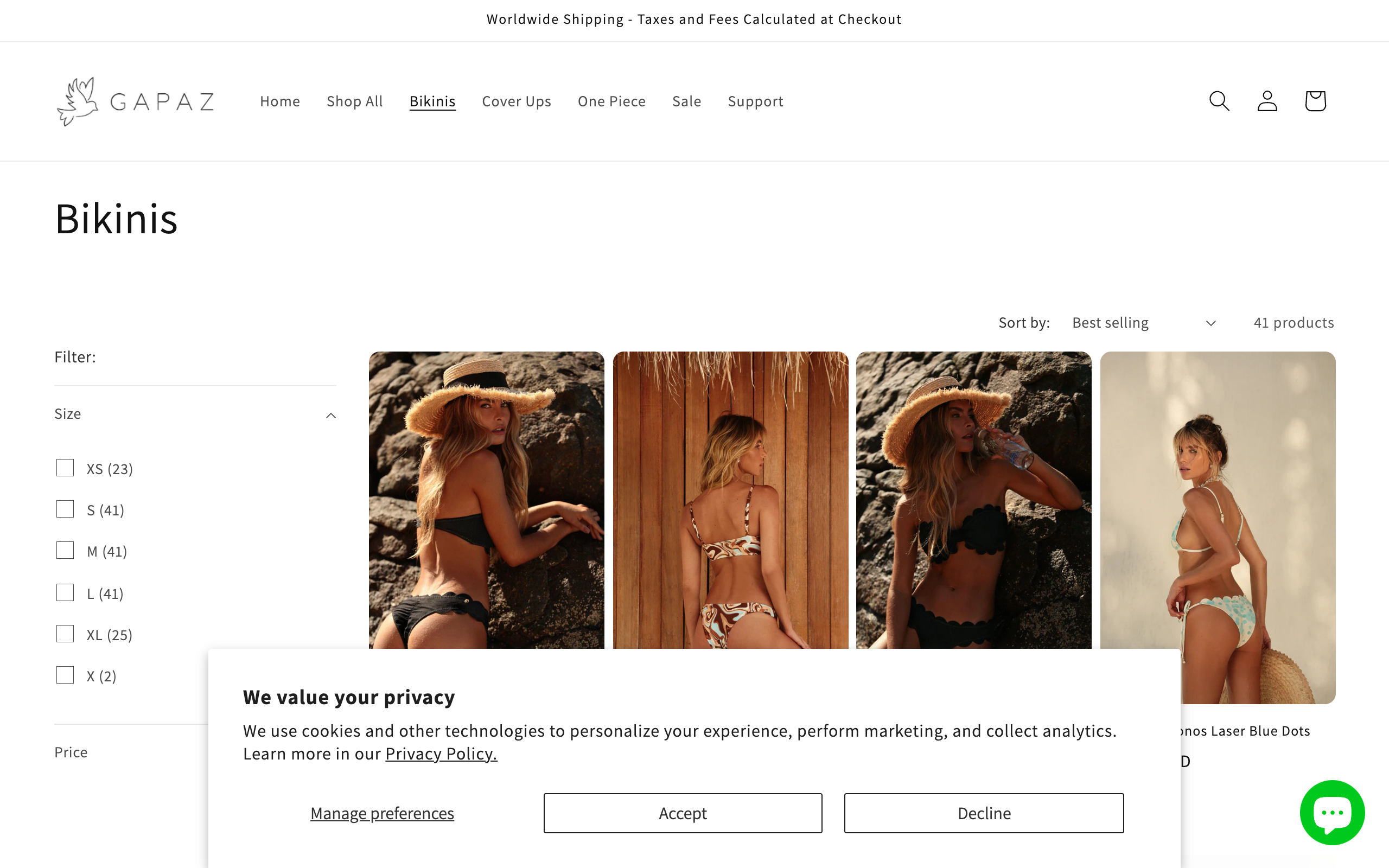 Gapaz Beachwear screenshot 2