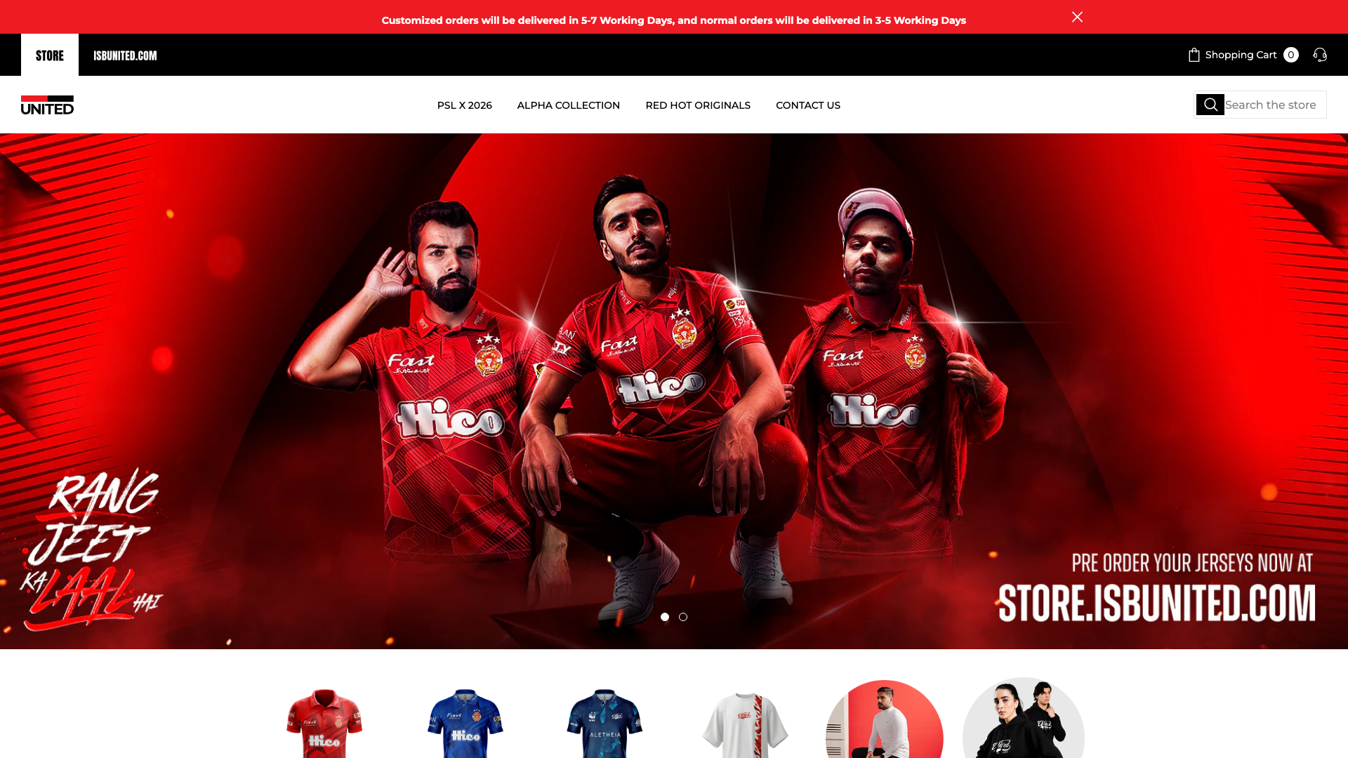 Islamabad United Online Store