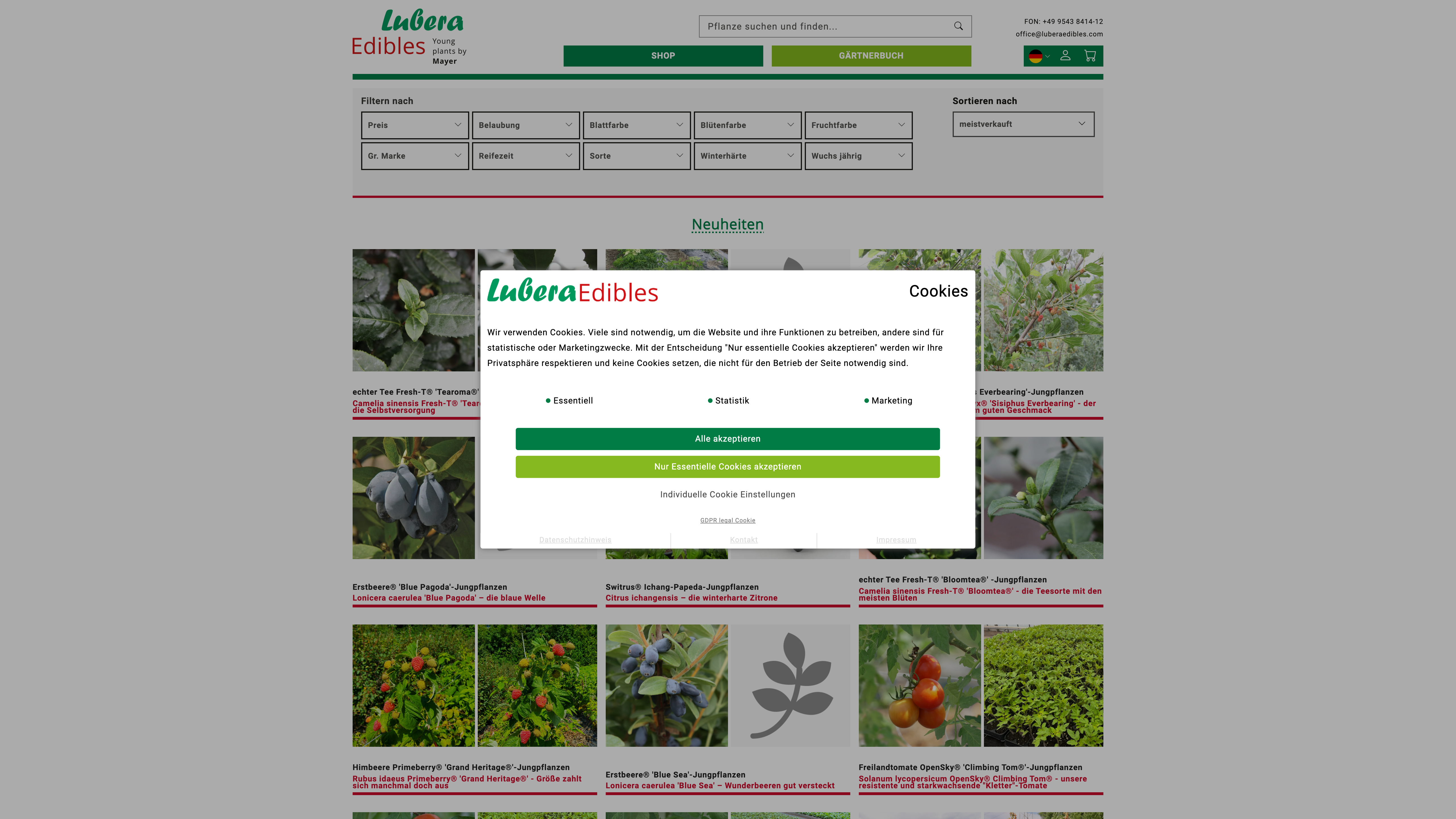 B2B: Komplexe ERP-Schnittstelle - luberaedibles.com screenshot 3