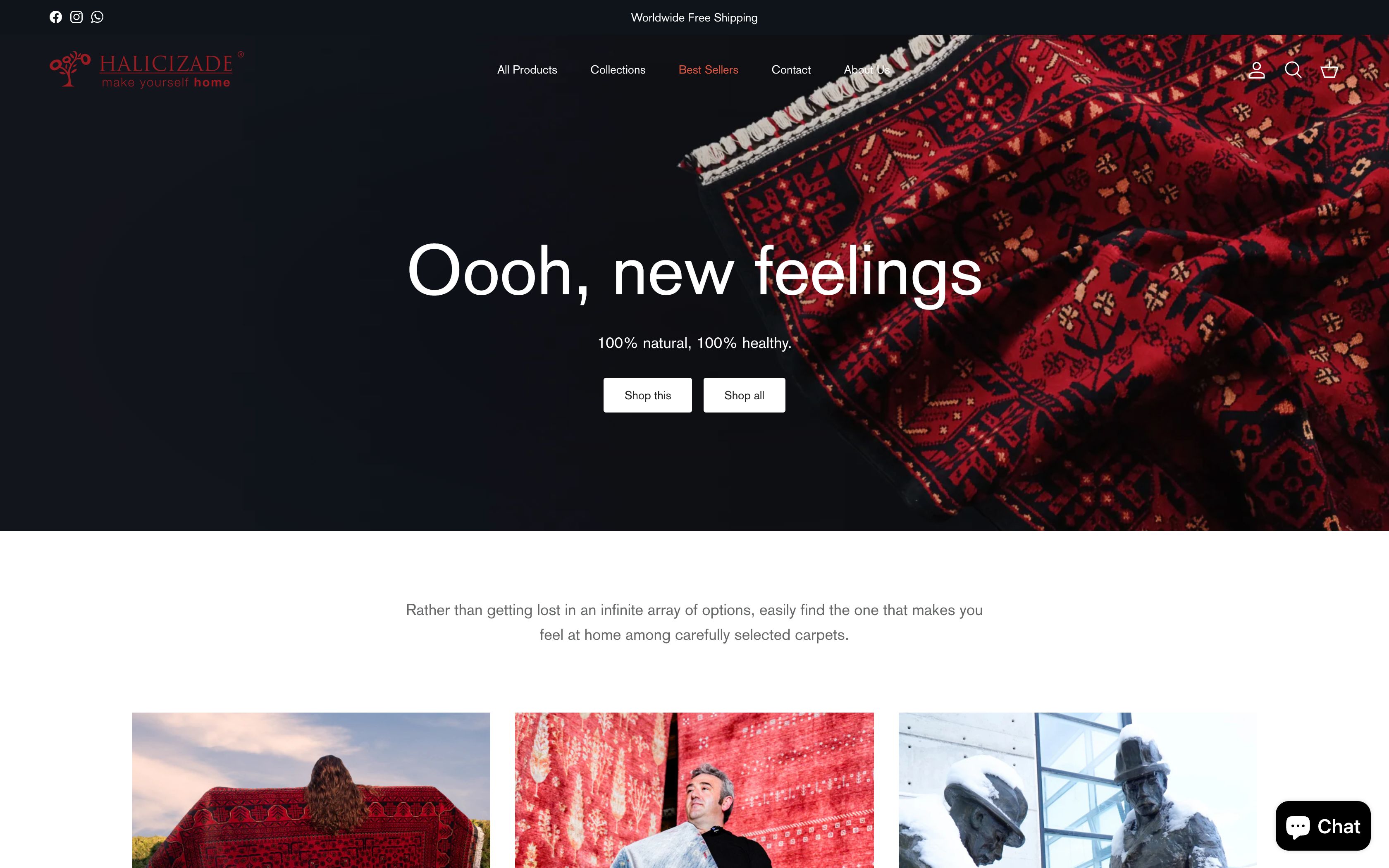 Turkish Rug Store | Buy Anatolian and Tribal Rugs Online | Halicizade screenshot 5