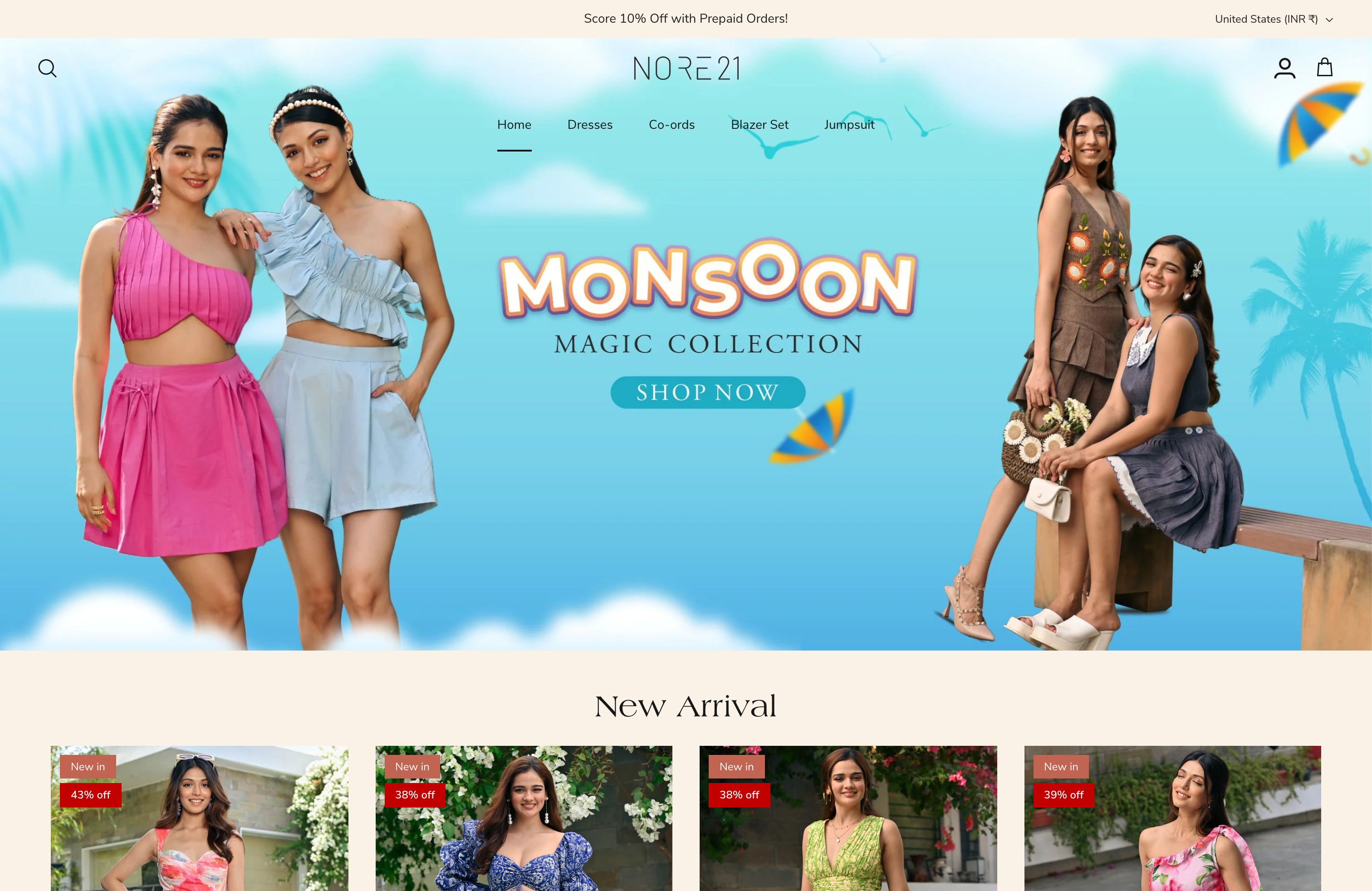 Nore21: Shopify Website Development for Fashionable & Affordable Clothing