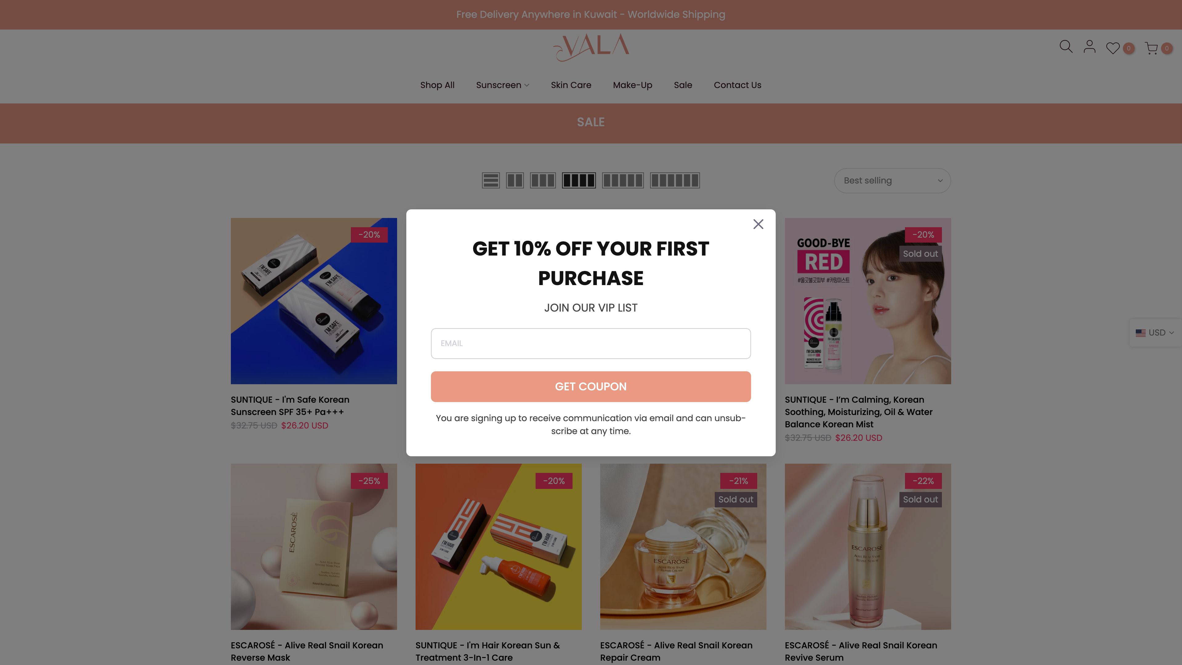 Vala - Korean Skin Care screenshot