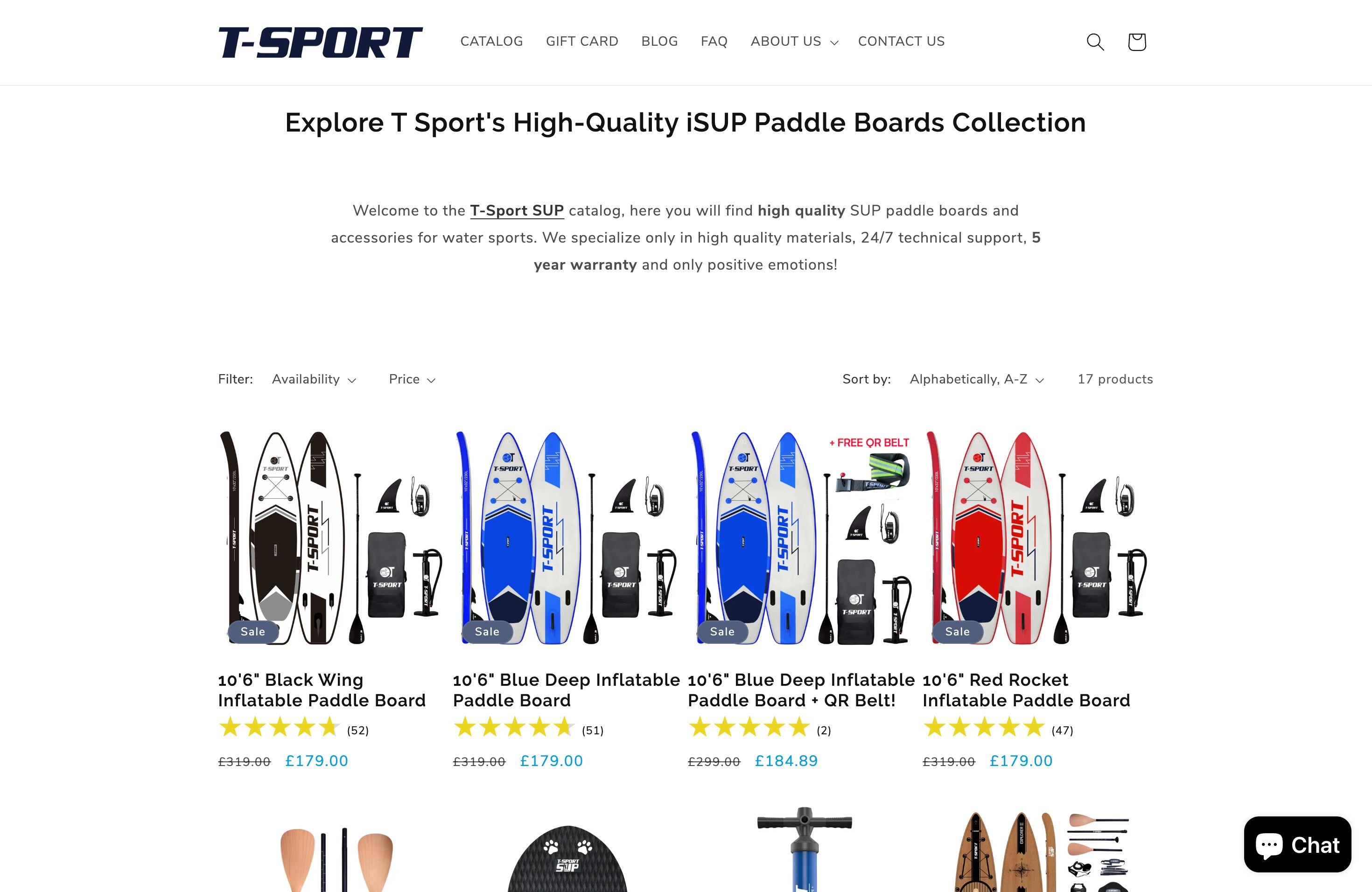 TSport SUP screenshot