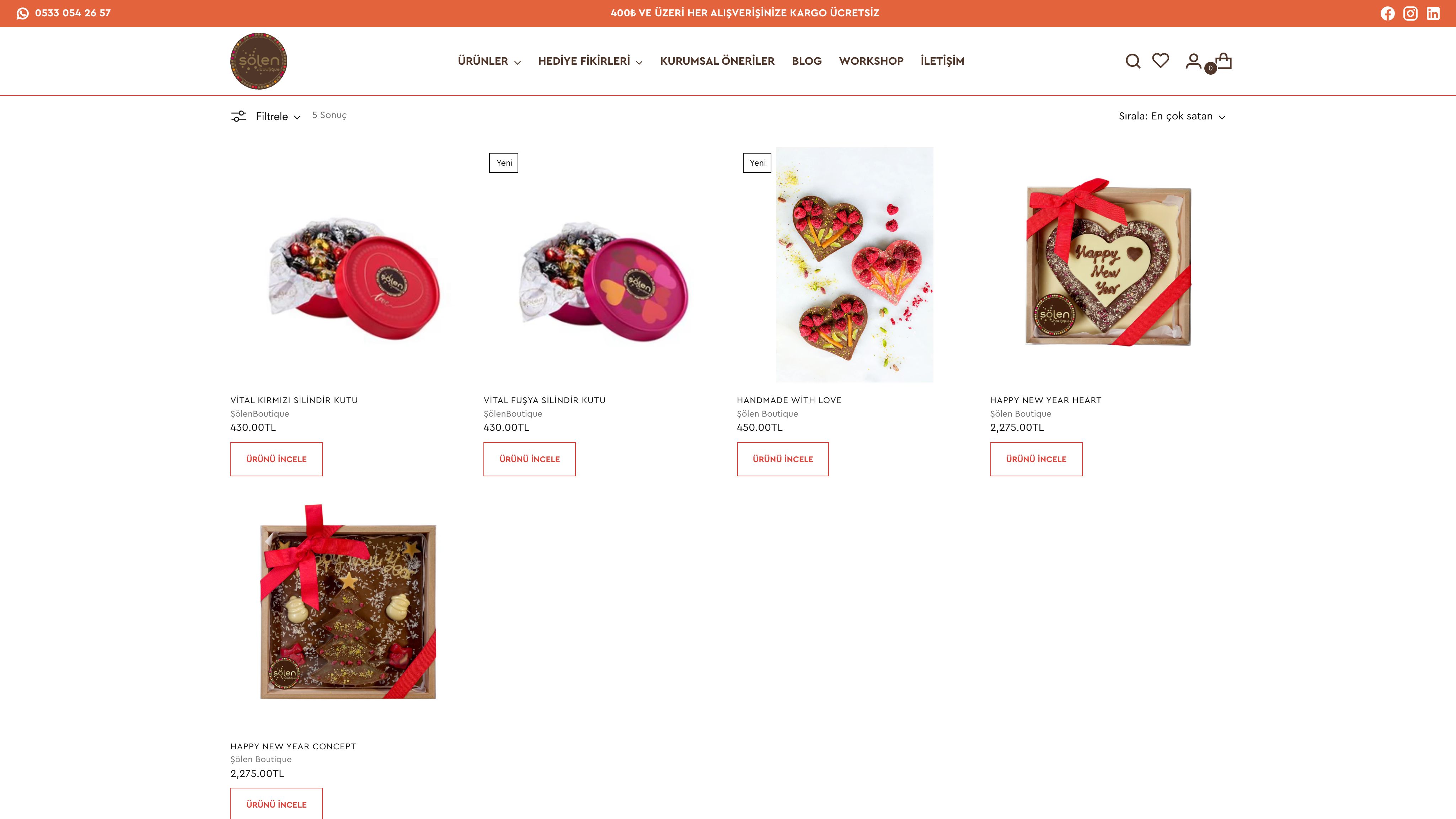 Solen Boutique: Premier Chocolate Brand Online Store from Turkiye screenshot 4