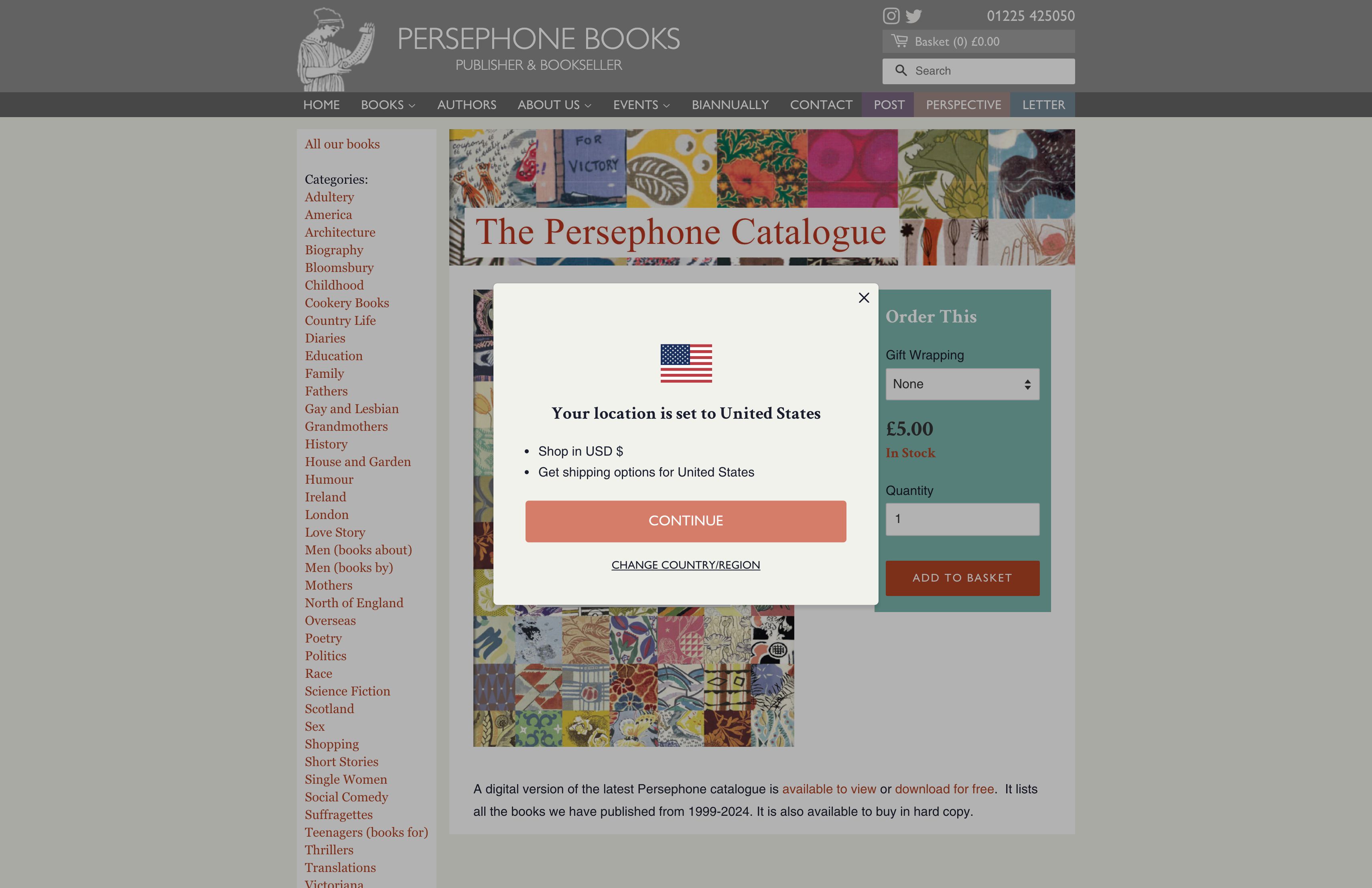 Persephone Books - New Site Build & Magento Migration screenshot 5