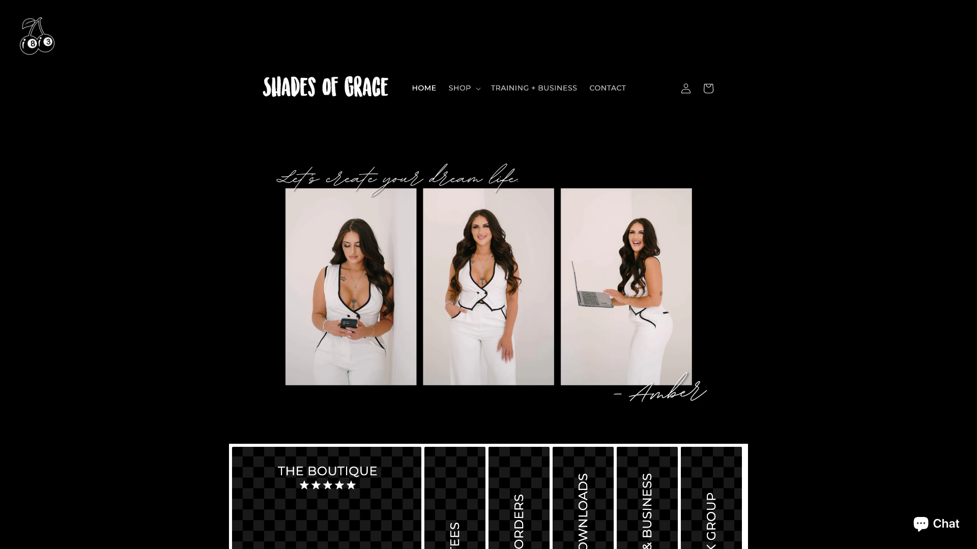 Shades of Grace - Boutique, Digital Downloads & Mobile App Design