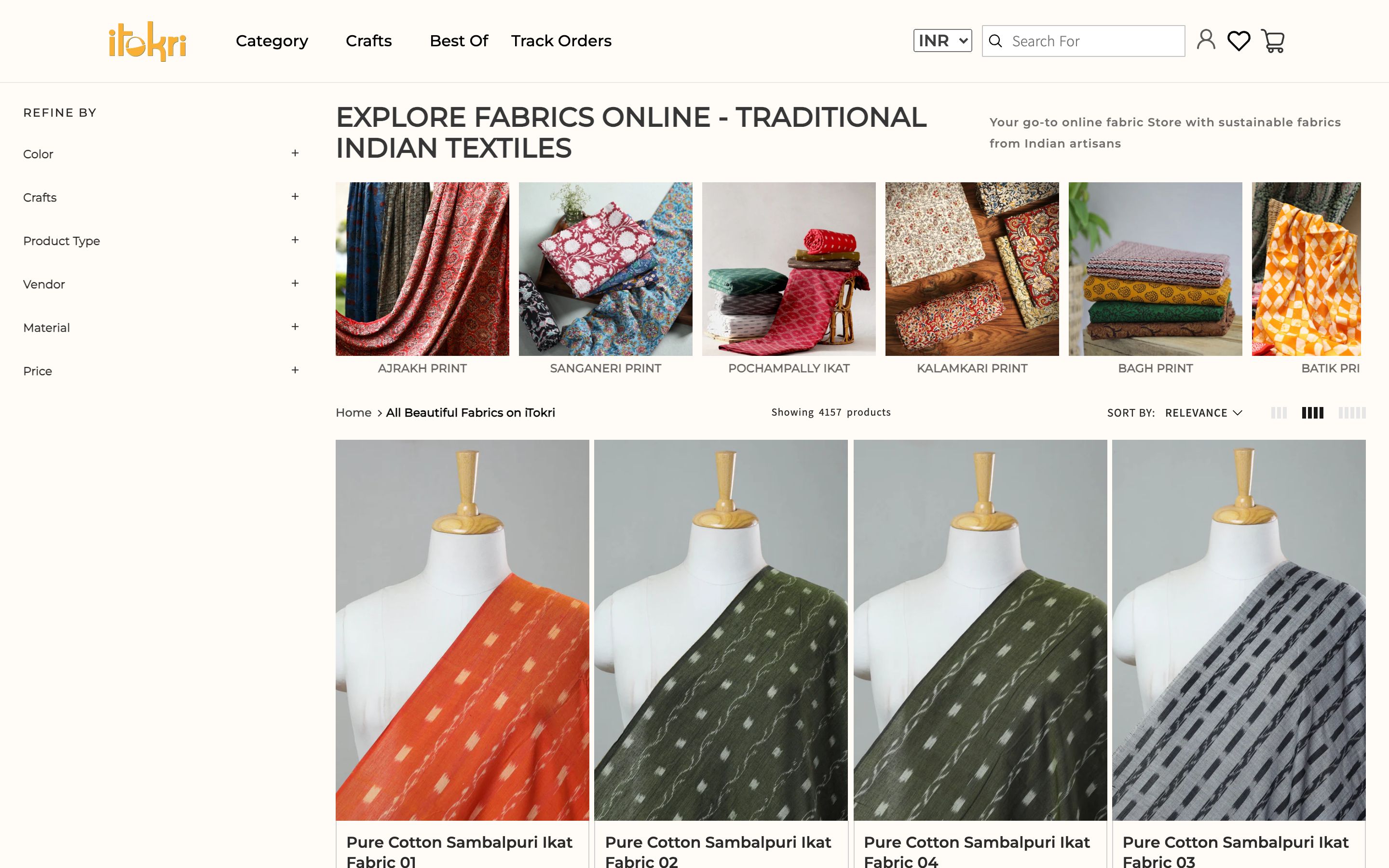 iTokri: Indian Handloom and Hand-Crafted Products screenshot 2