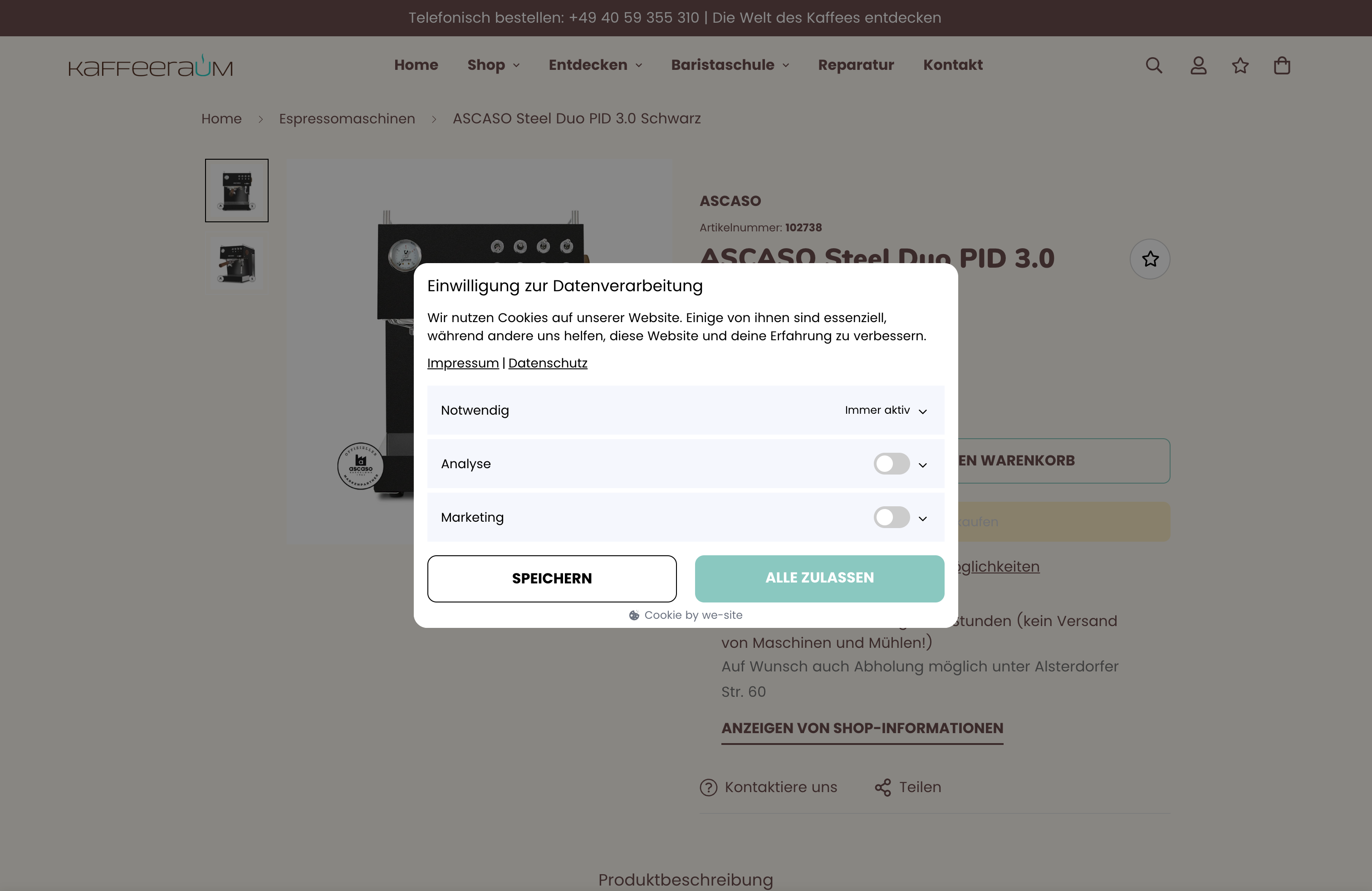 Shopify Migration von Shopware für KAFFEERAUM screenshot 5